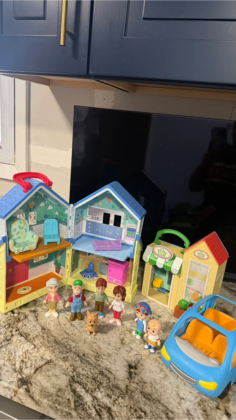 CoComelon Little People House, Store, Car, and Figures Playset