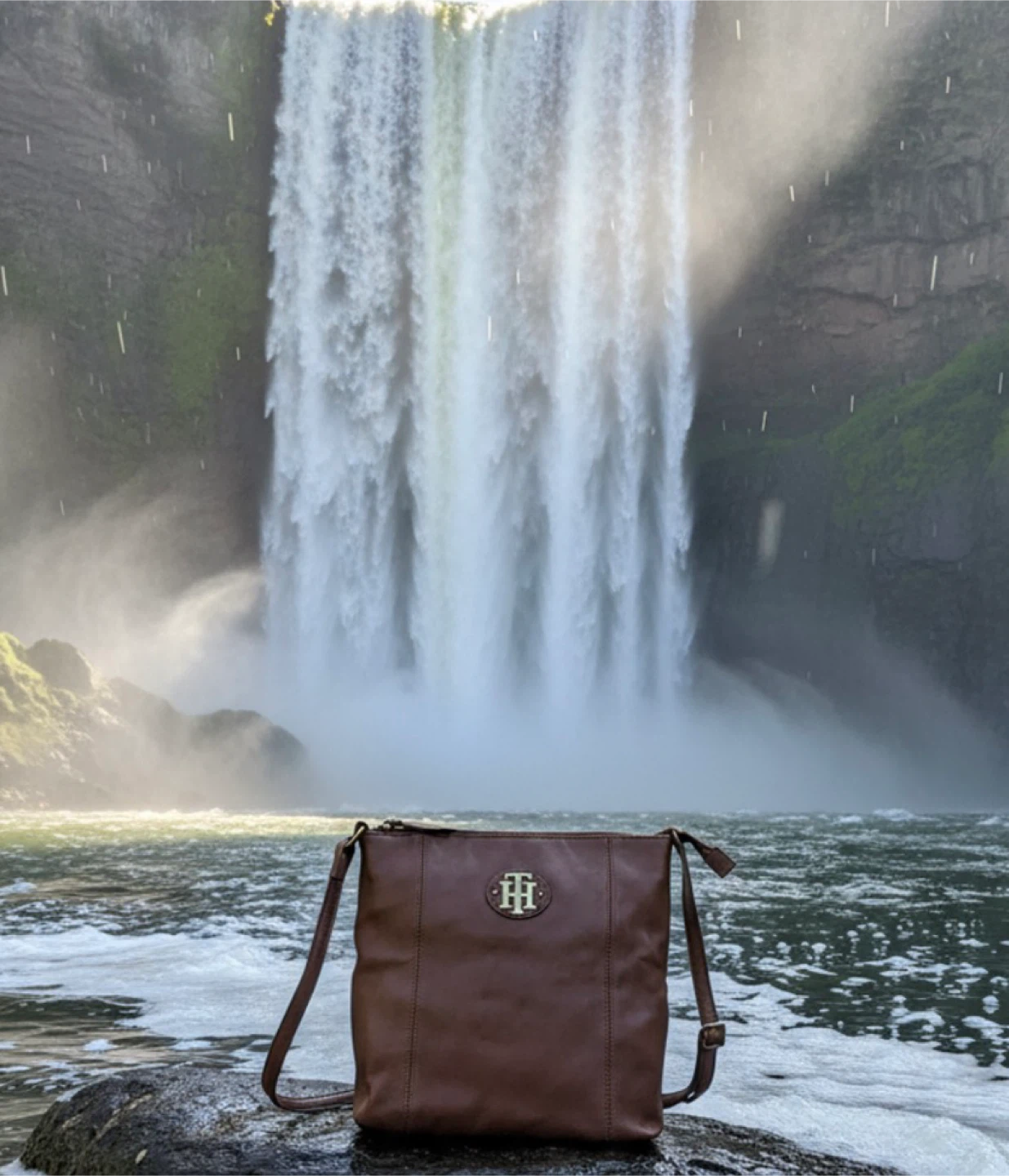 Tommy Hilfiger Brown imitation Leather Crossbody Bag
