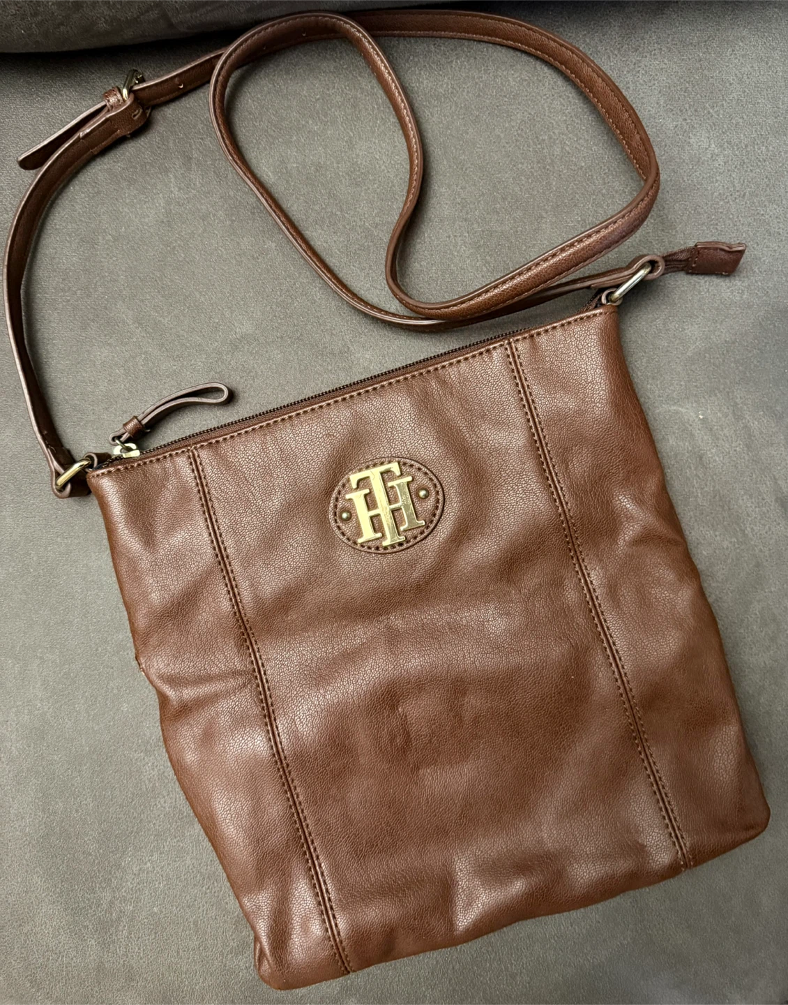 Tommy Hilfiger Brown imitation Leather Crossbody Bag - photo 2