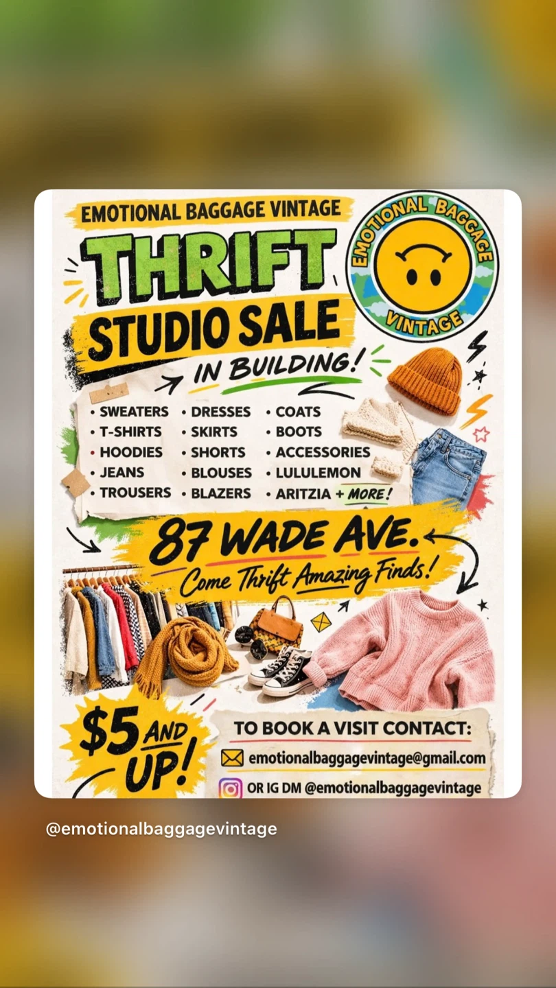 Emotional Baggage Vintage Thrift Studio Sale