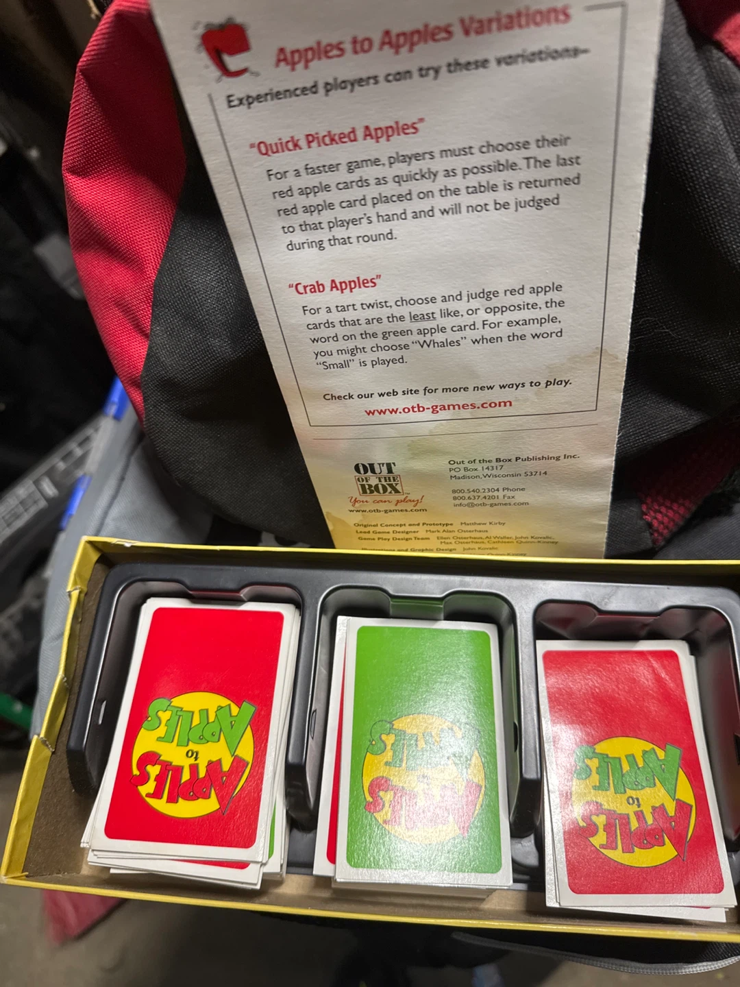 Apples to Apples Junior Card Game and Wooden Blocks Set - photo 2