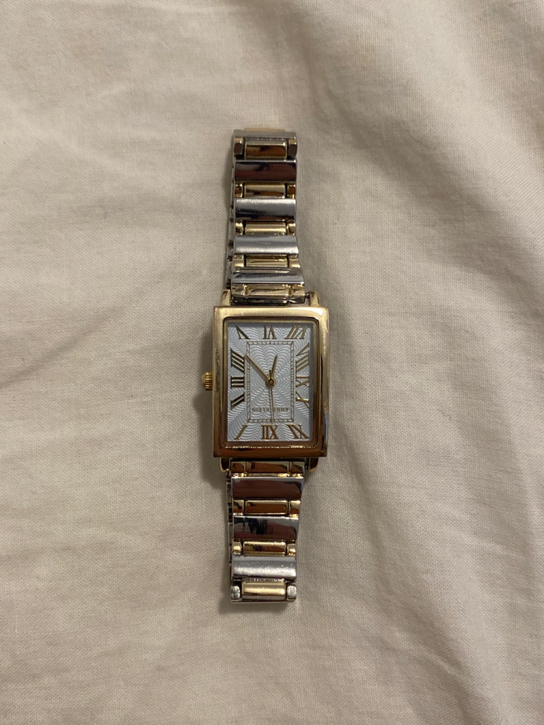 Anne Klein Women's Two-Tone Rectangle Watch