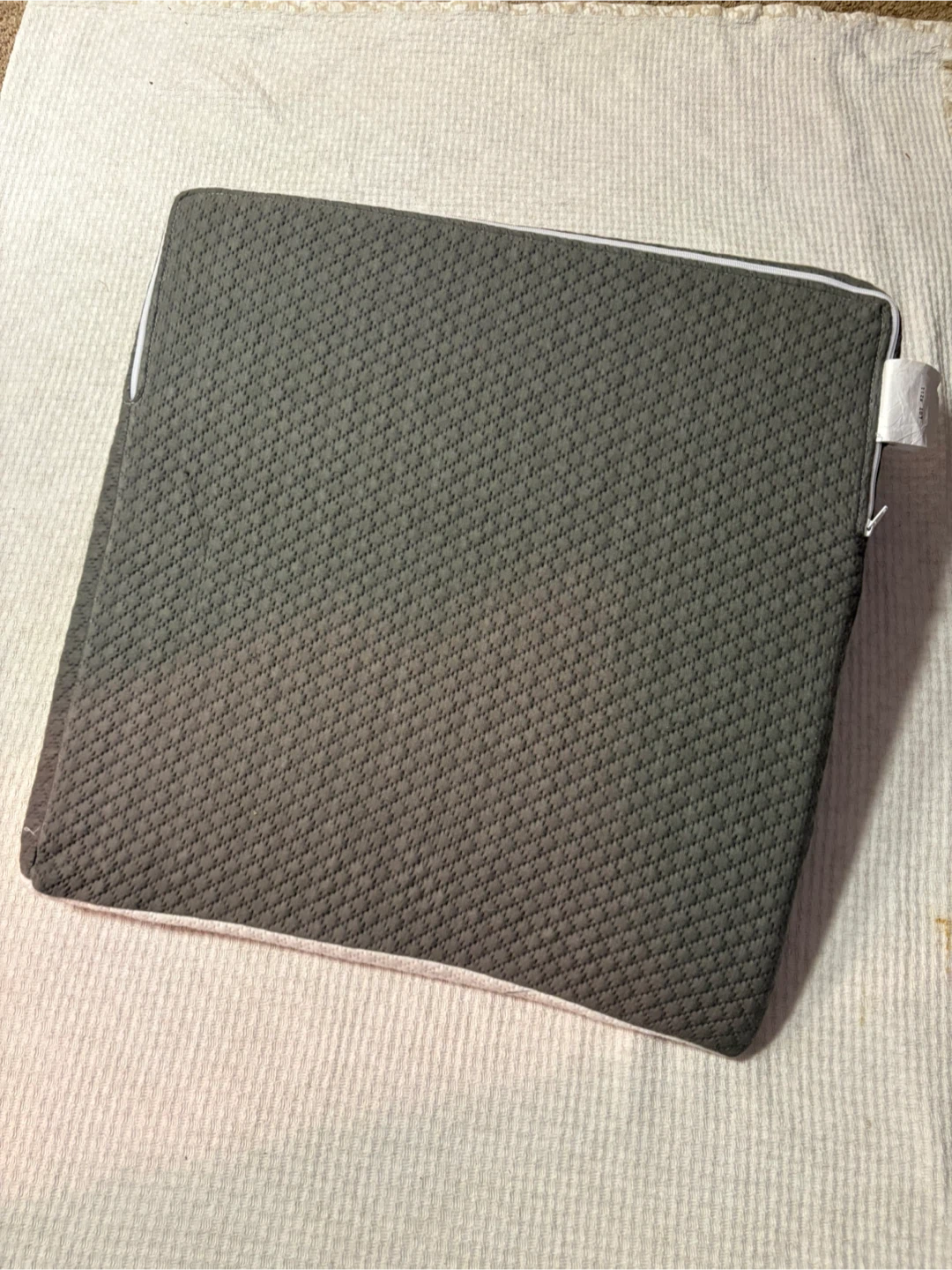 Grey Wedge Pillow - 7.5" Height