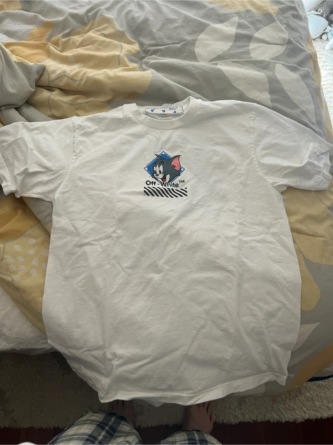White Tom & Jerry Graphic T-Shirt