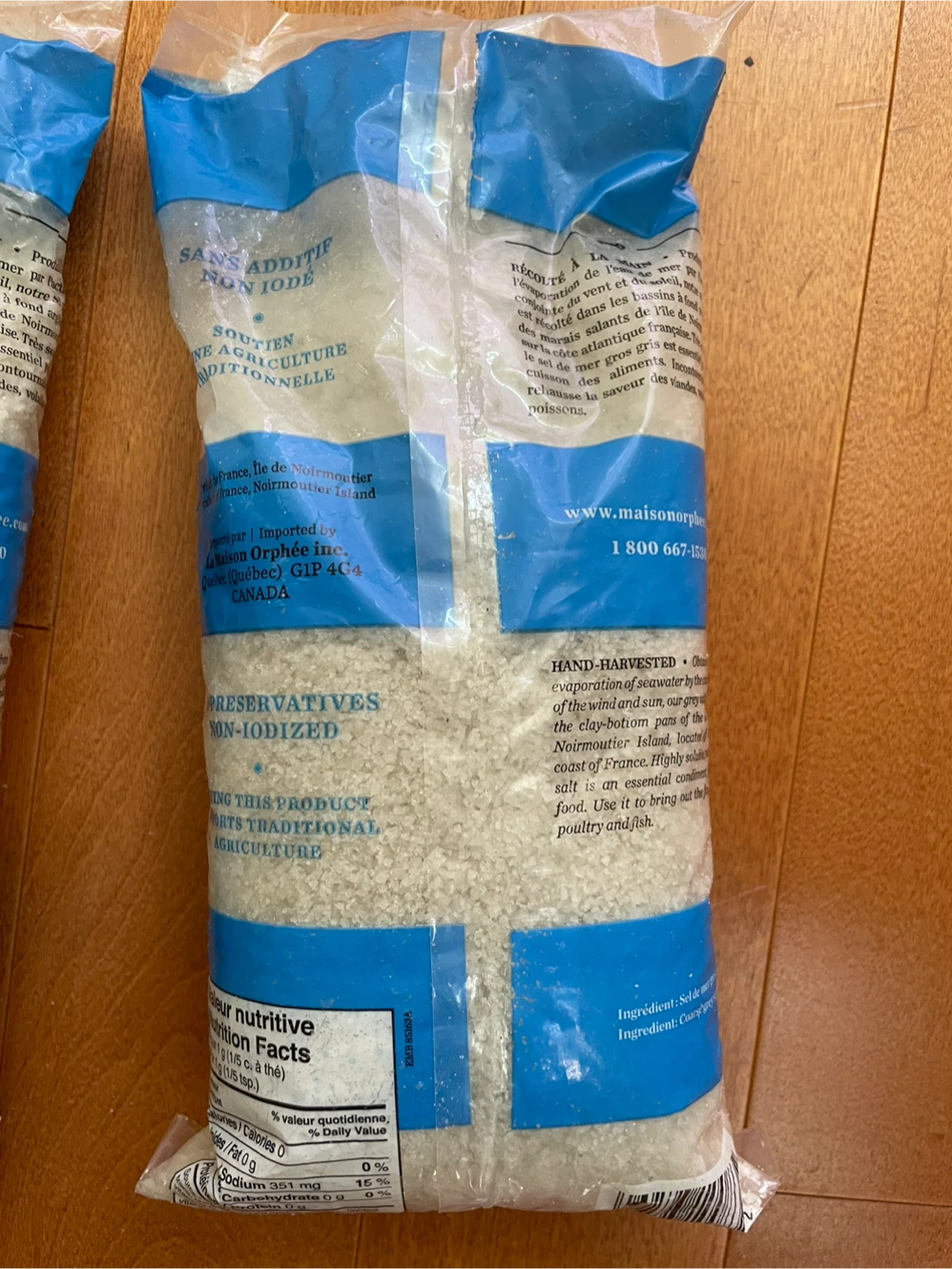 Maison Orphée Coarse Grey Sea Salt - 2 x 1kg Bags - photo 3