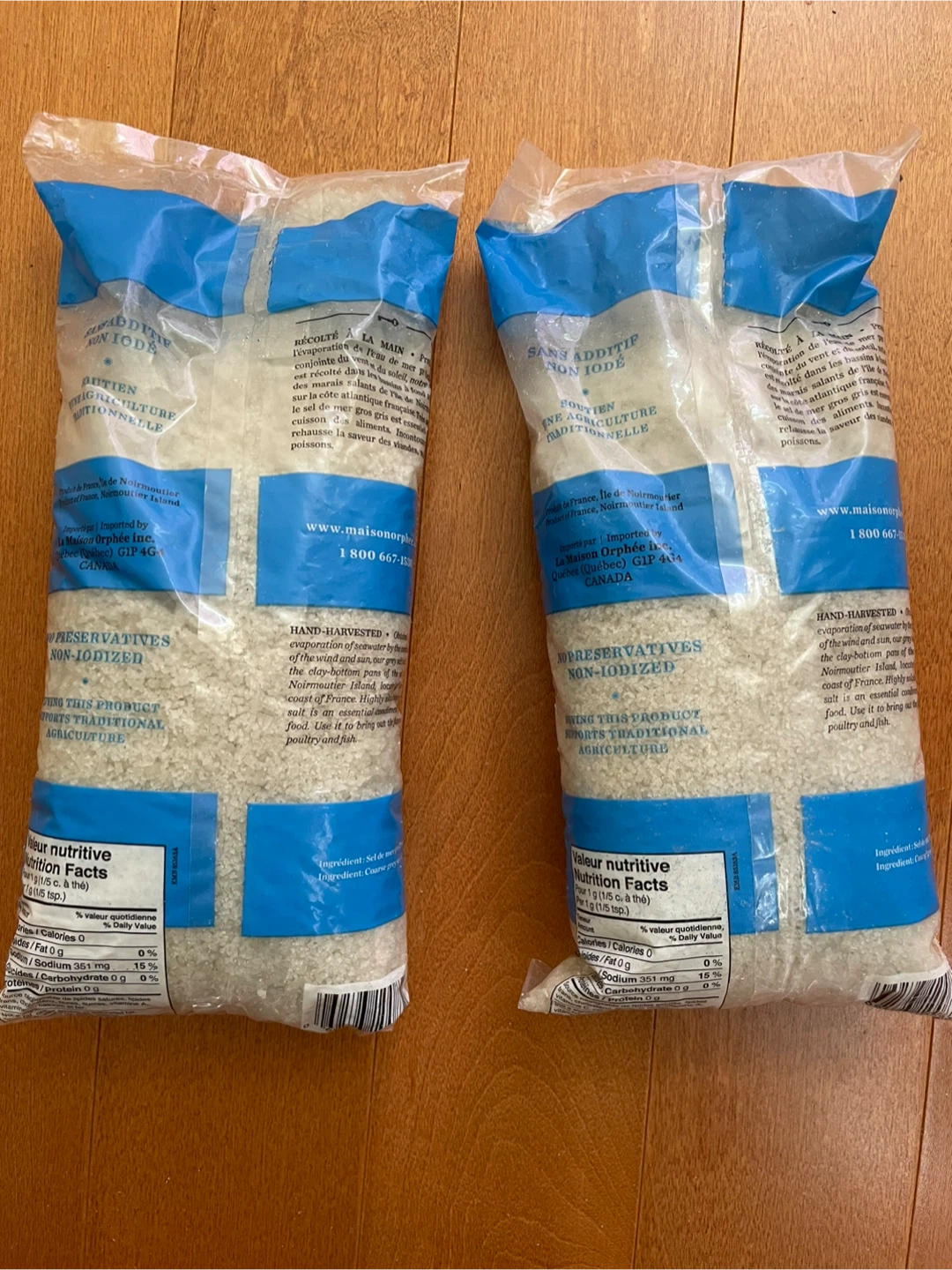 Maison Orphée Coarse Grey Sea Salt - 2 x 1kg Bags - photo 2