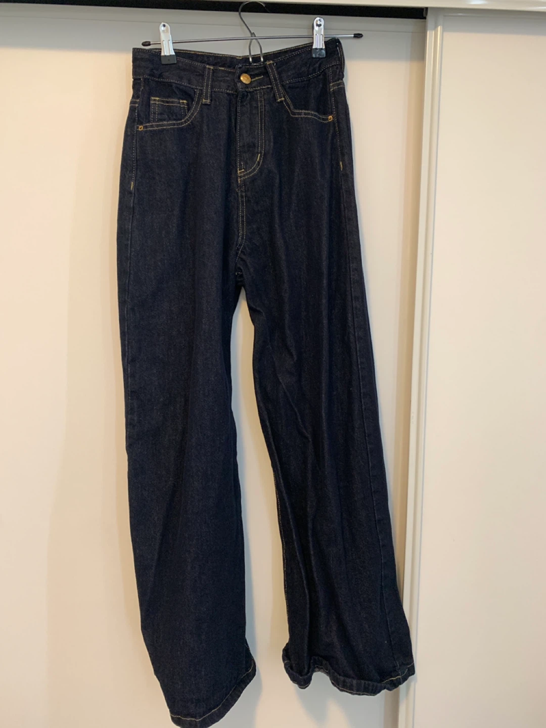 Dark Wash Wide Leg Jeans XS