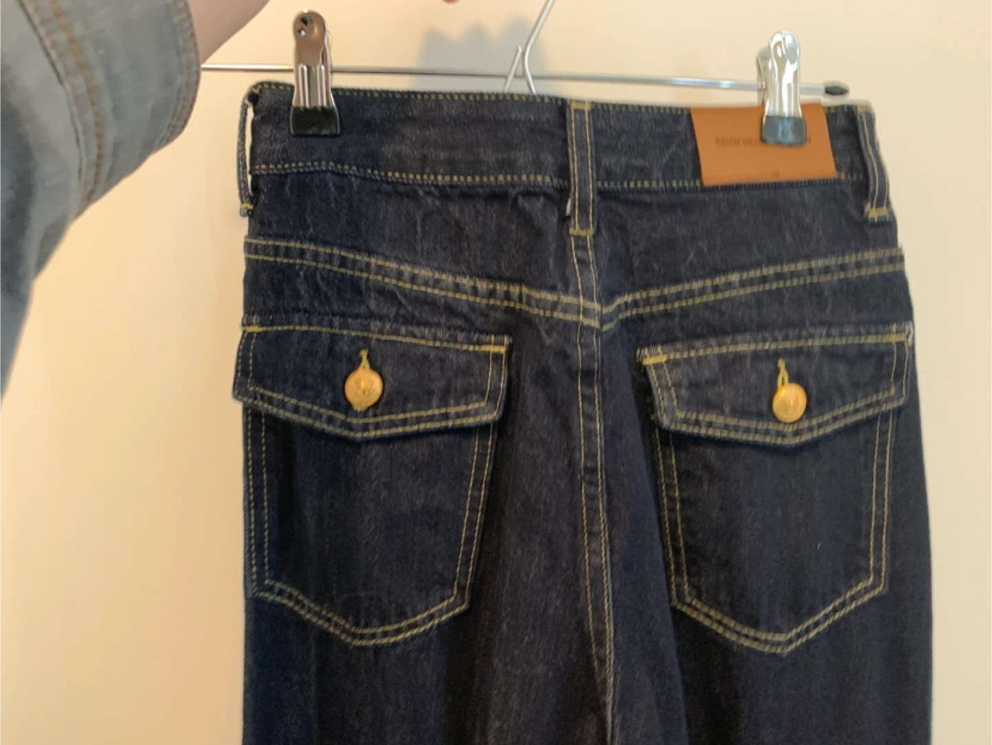 Dark Wash Wide Leg Jeans XS - photo 2