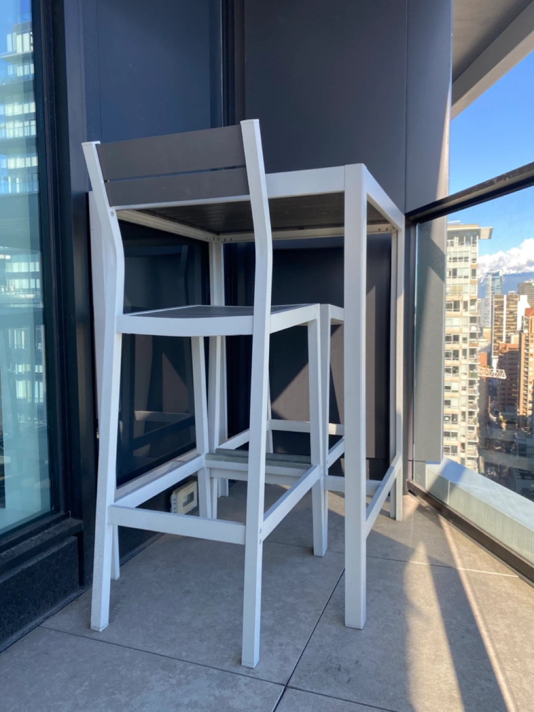 Balcony Bar Table and Chairs Set - photo 2