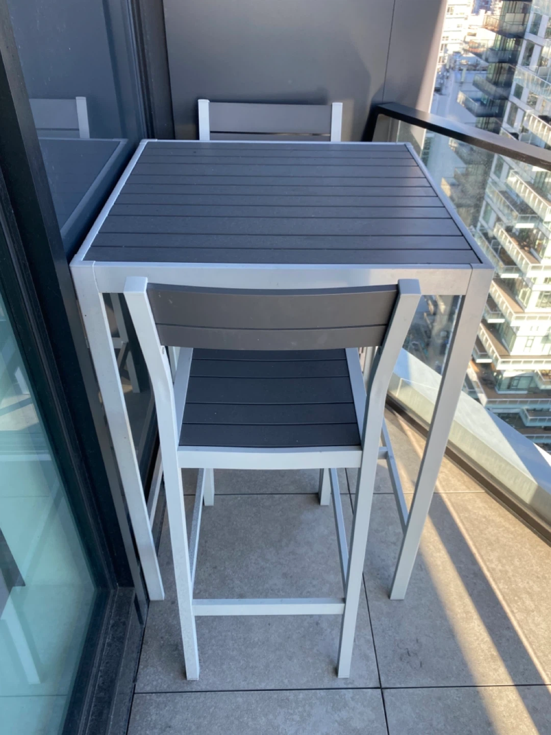 Balcony Bar Table and Chairs Set - photo 3