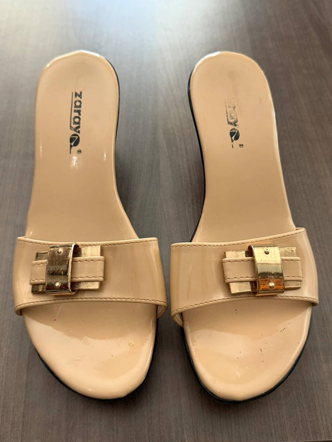 Zaray Women's Beige Wedge Sandals - photo 3