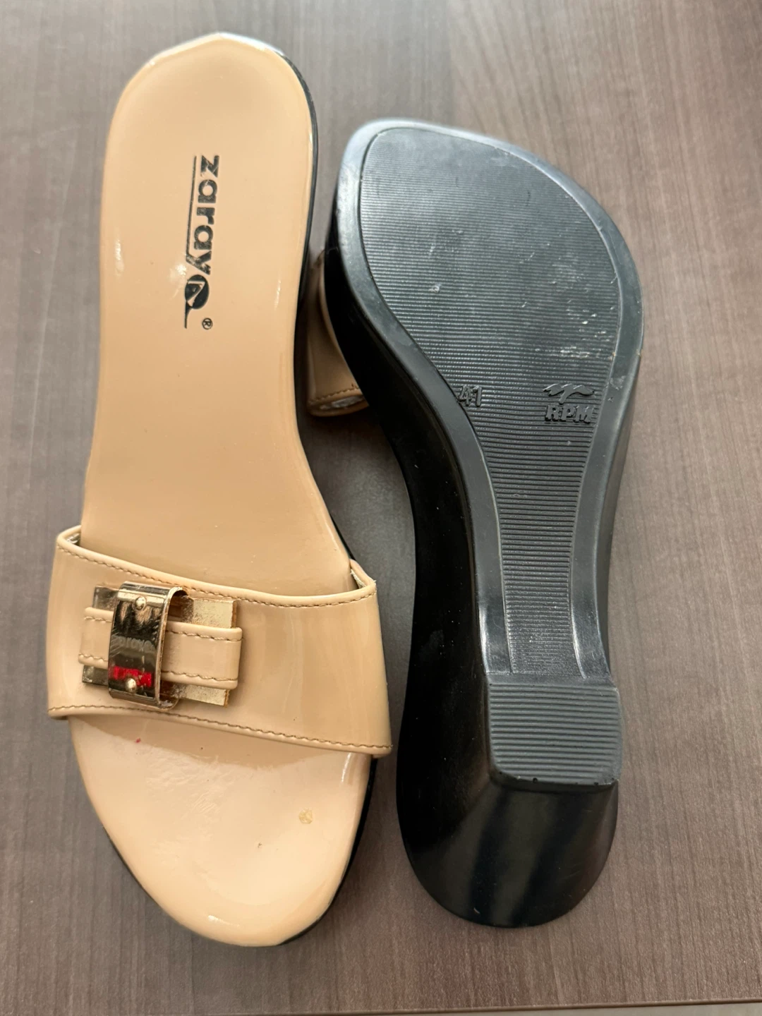 Zaray Women's Beige Wedge Sandals