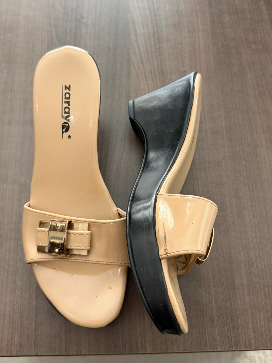 Zaray Women's Beige Wedge Sandals - photo 2