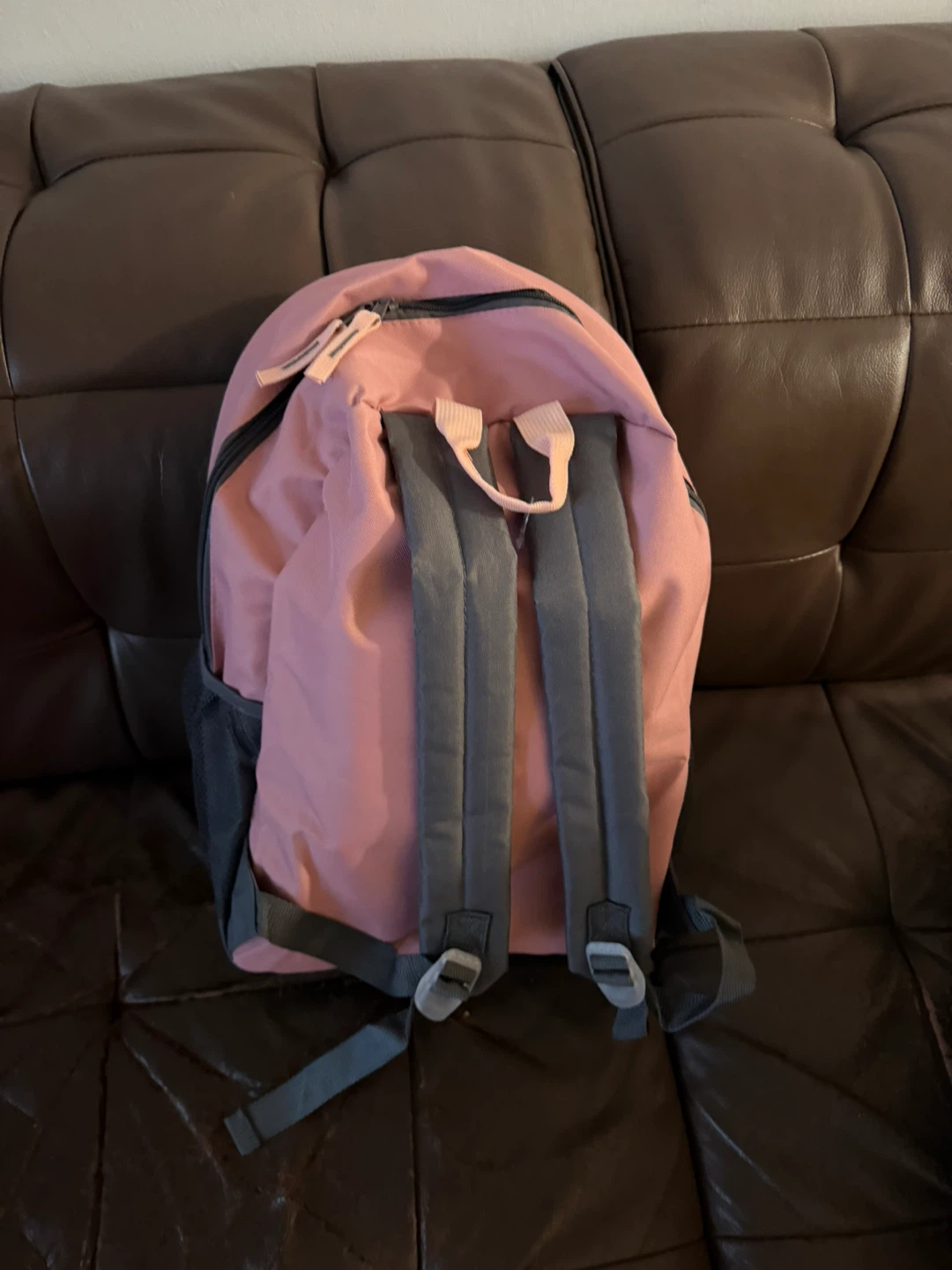 Pink and Grey Backpack