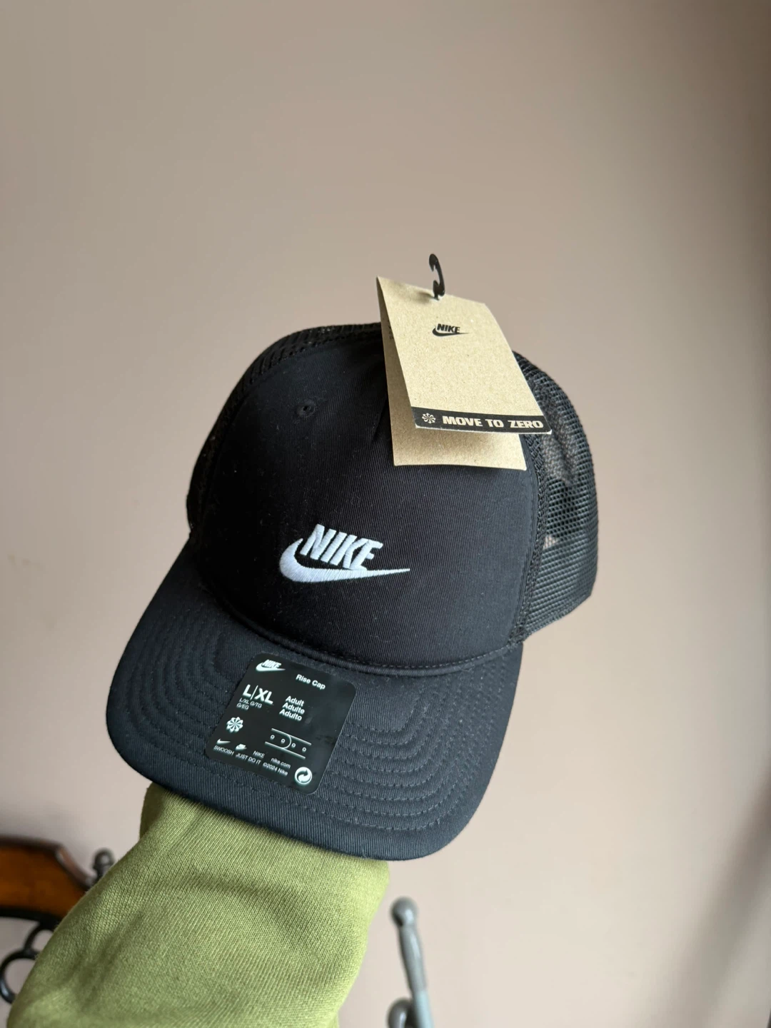 Nike Rise Cap L/XL Black Trucker Hat - photo 3
