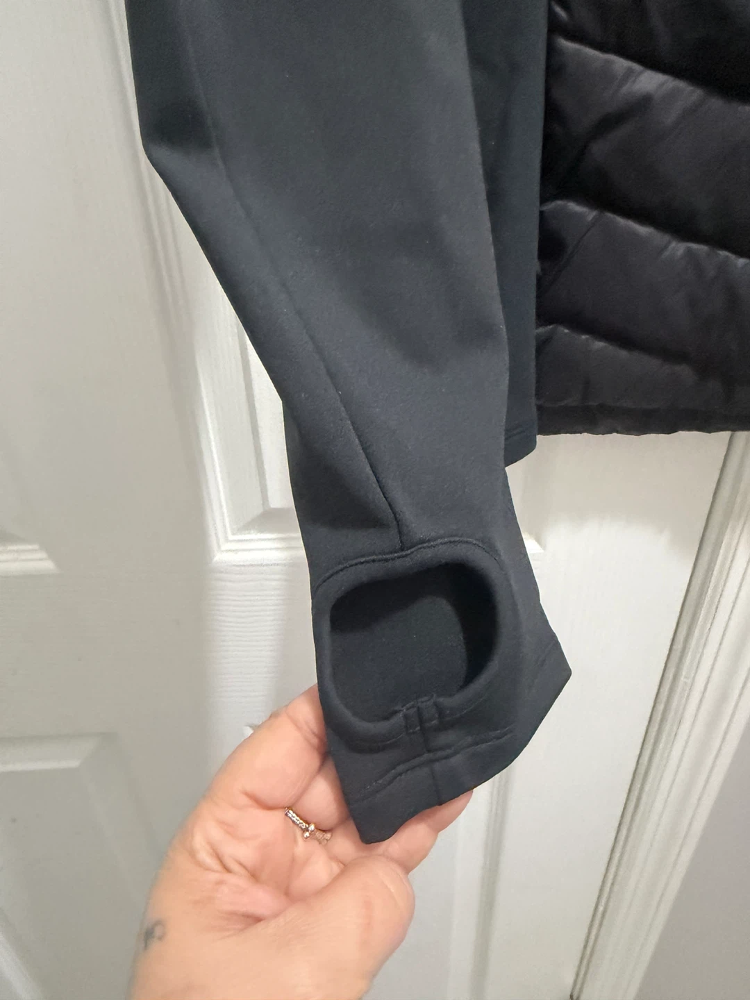Vansydical Black Puffer Jacket with Thumbholes - photo 4