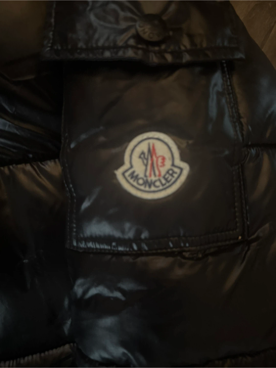 Moncler Black Down Puffer Jacket with Hood - photo 2