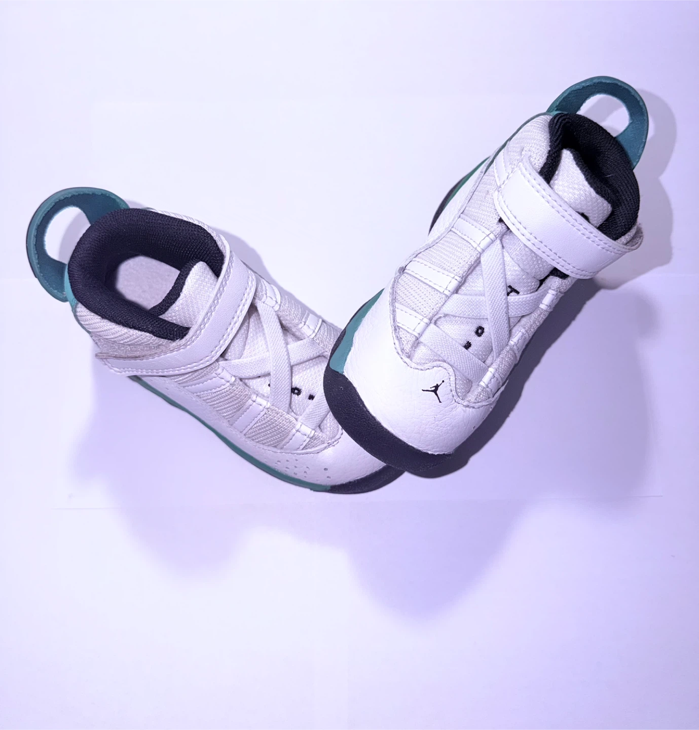 Jordan 6 Rings Toddler Shoes White/green size 8 - photo 2