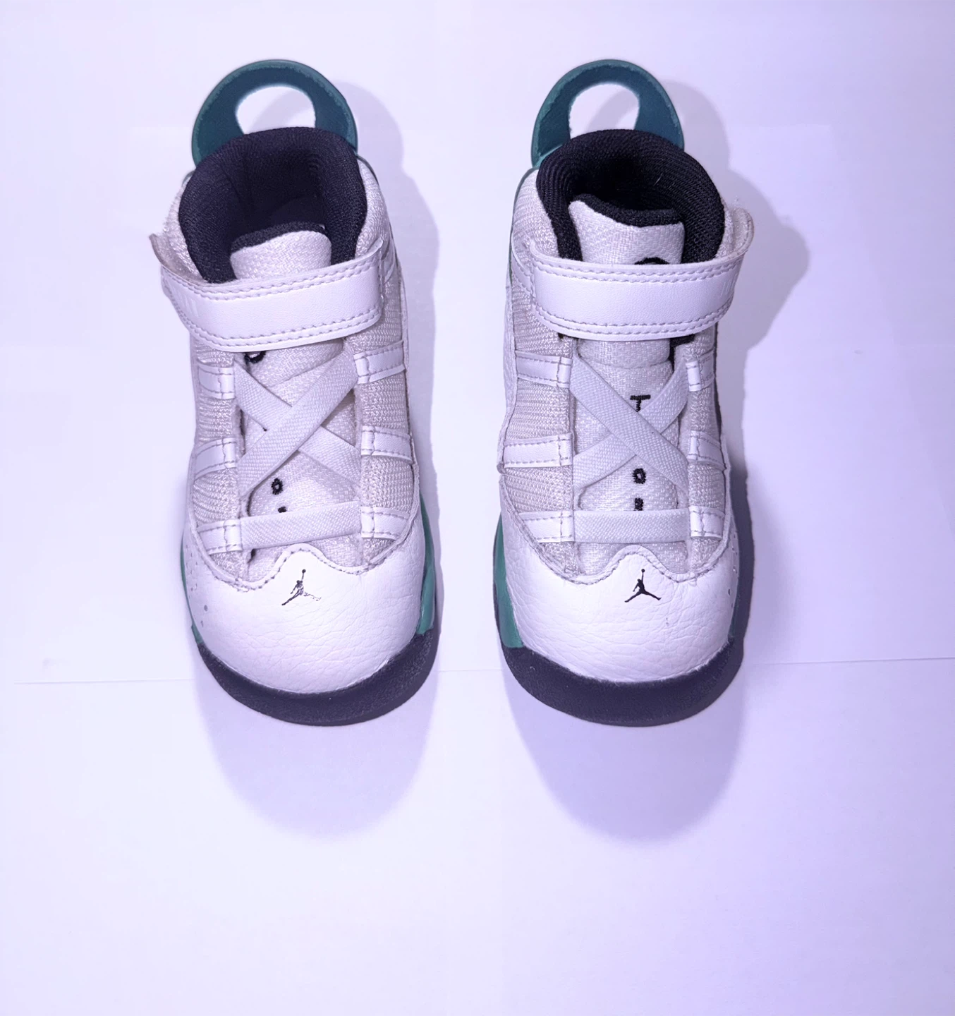 Jordan 6 Rings Toddler Shoes White/green size 8 - photo 3
