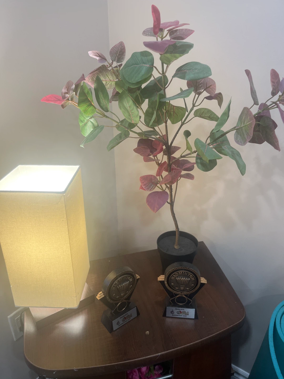 Artificial Plant with Pink and Green Leaves - photo 4