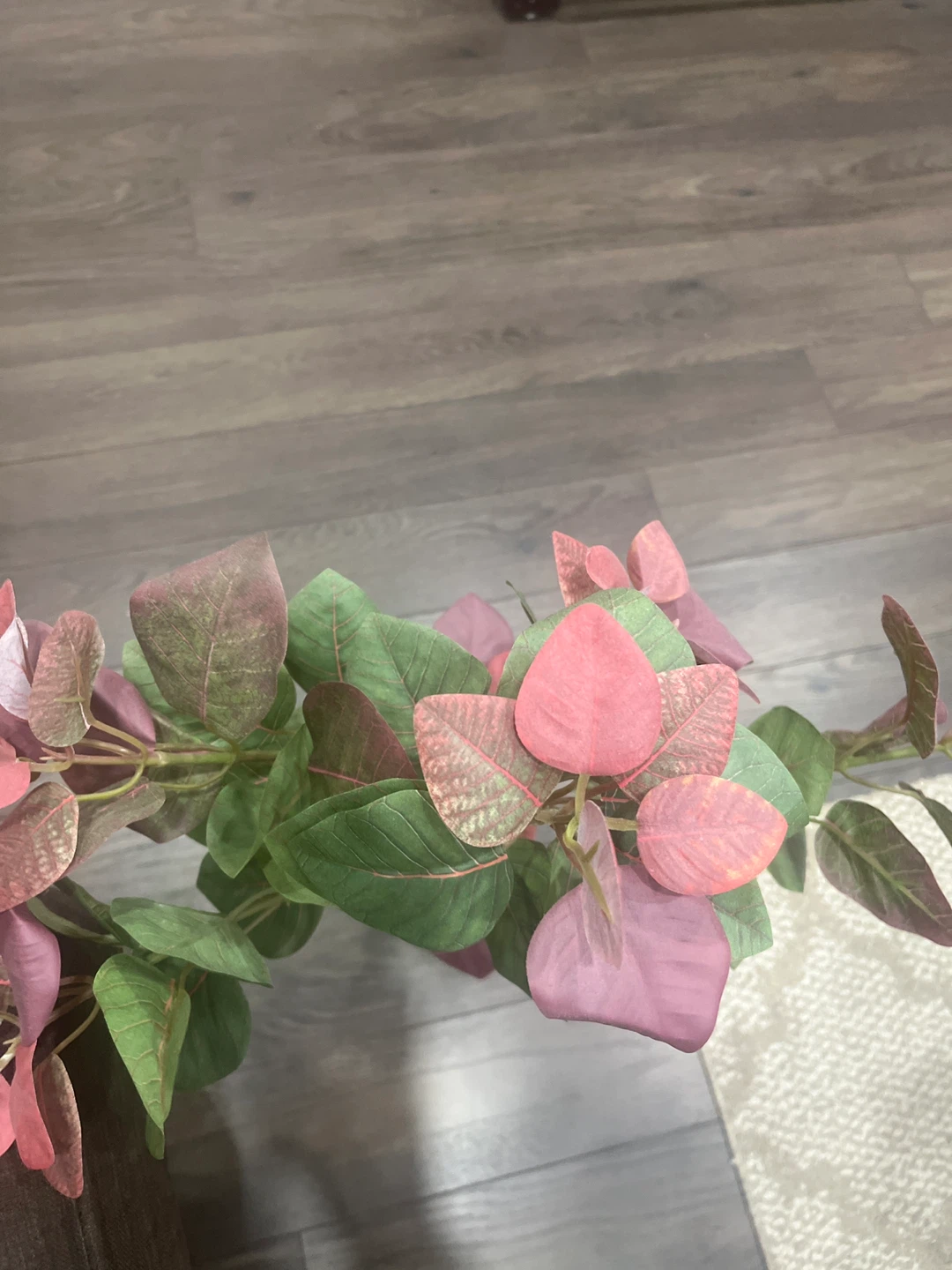 Artificial Plant with Pink and Green Leaves - photo 2
