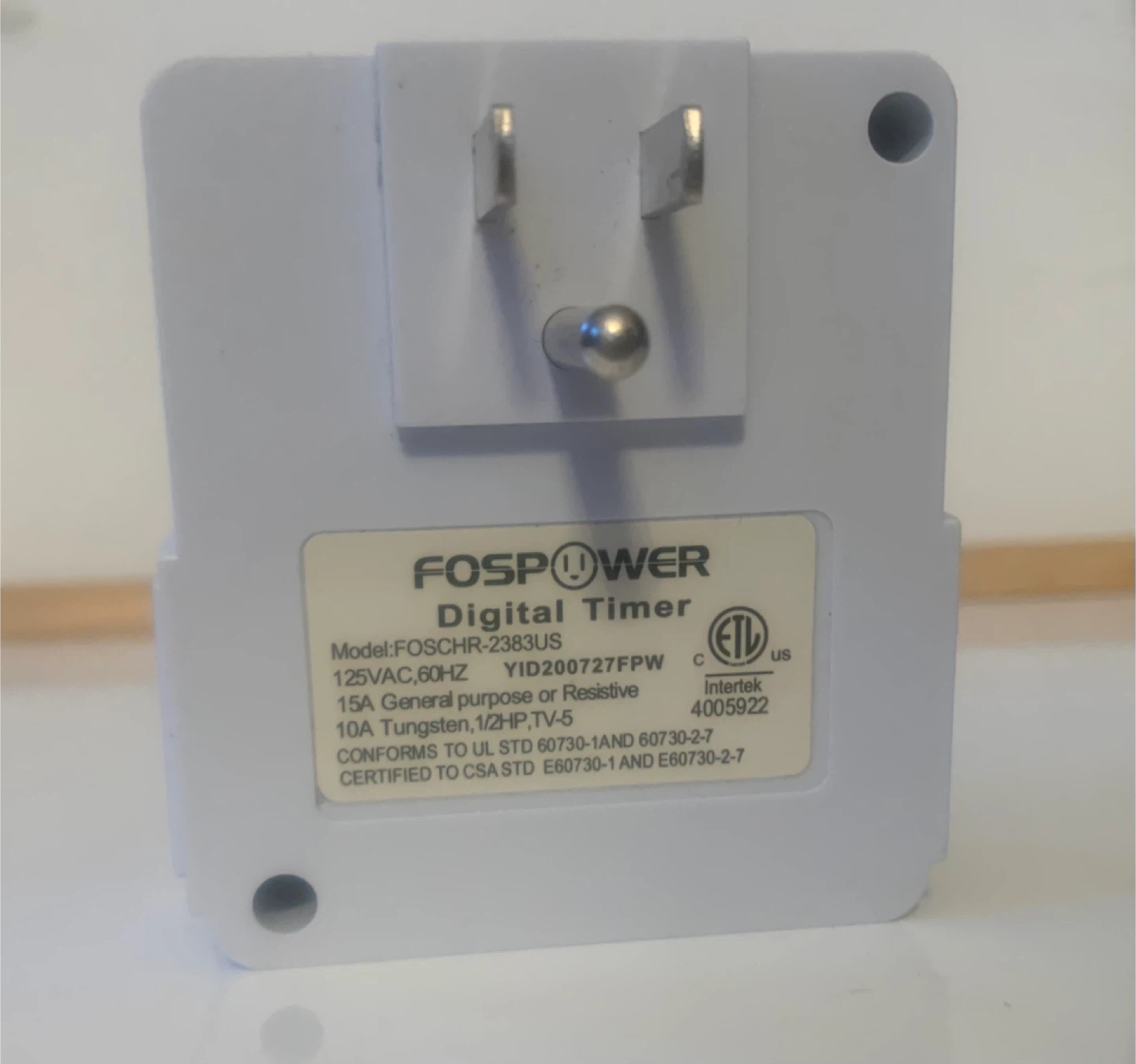 FOSPOWER Digital Timer FOSCHR-2383US - photo 4