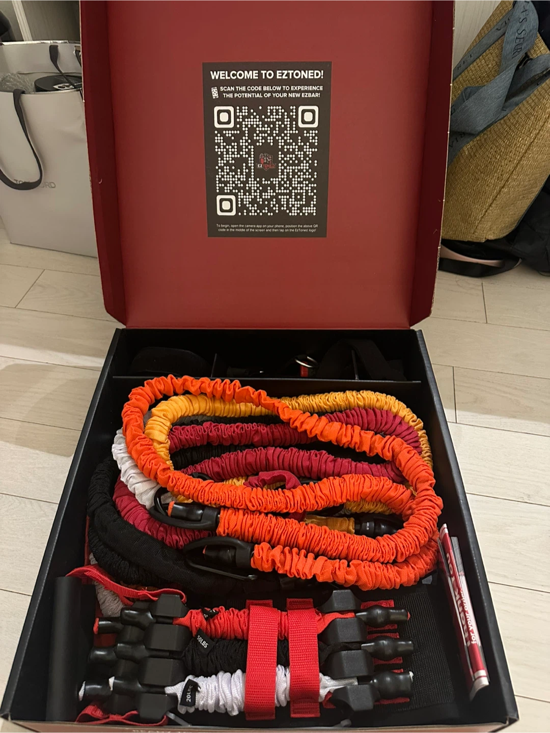 EZTONED EZBAR V2 Workout System. Brand new