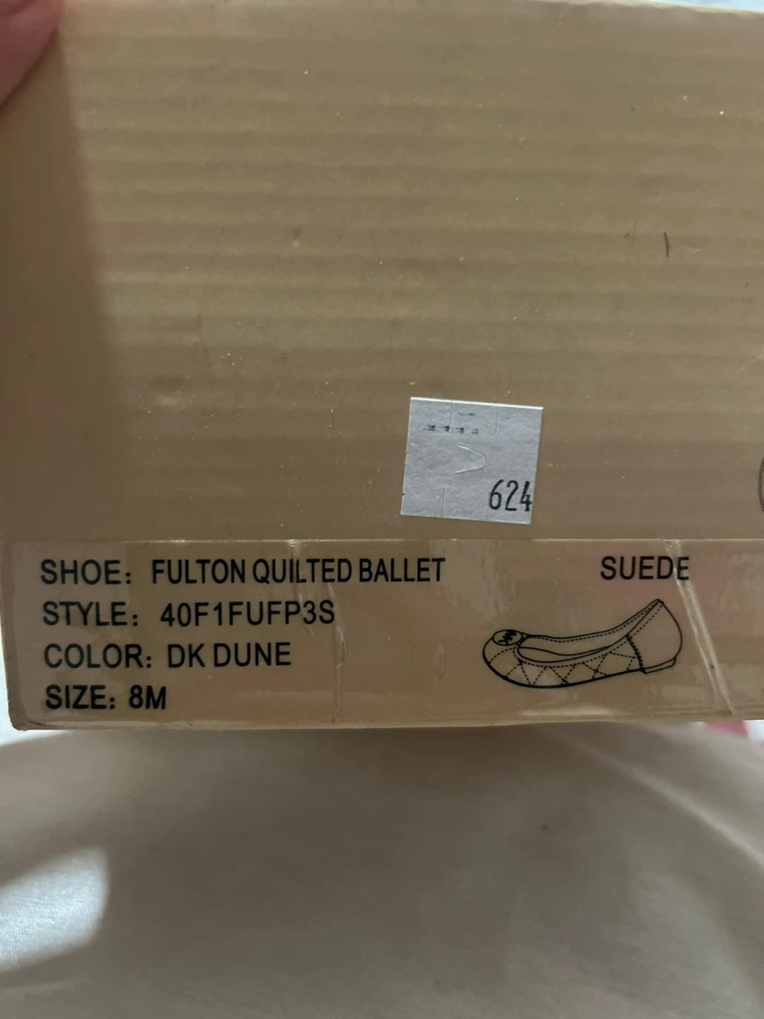 Michael Kors Fulton Quilted Ballet Flats - DK Dune, Size 8M - photo 4