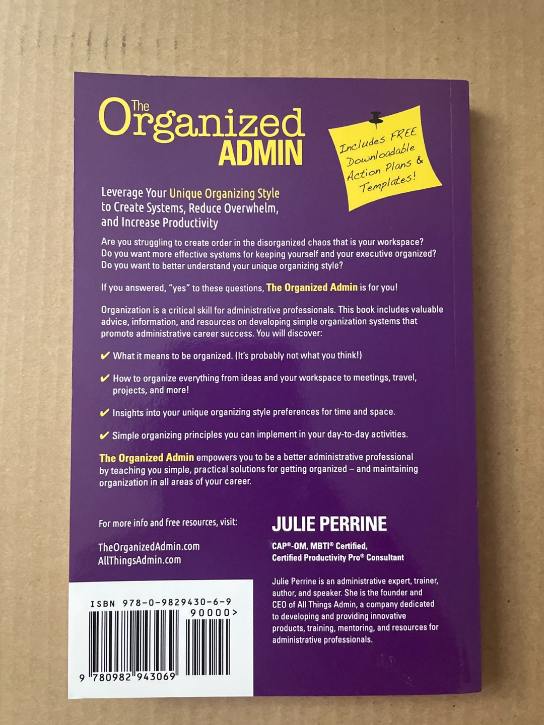 The Organized Admin Book by Julie Perrine - photo 2