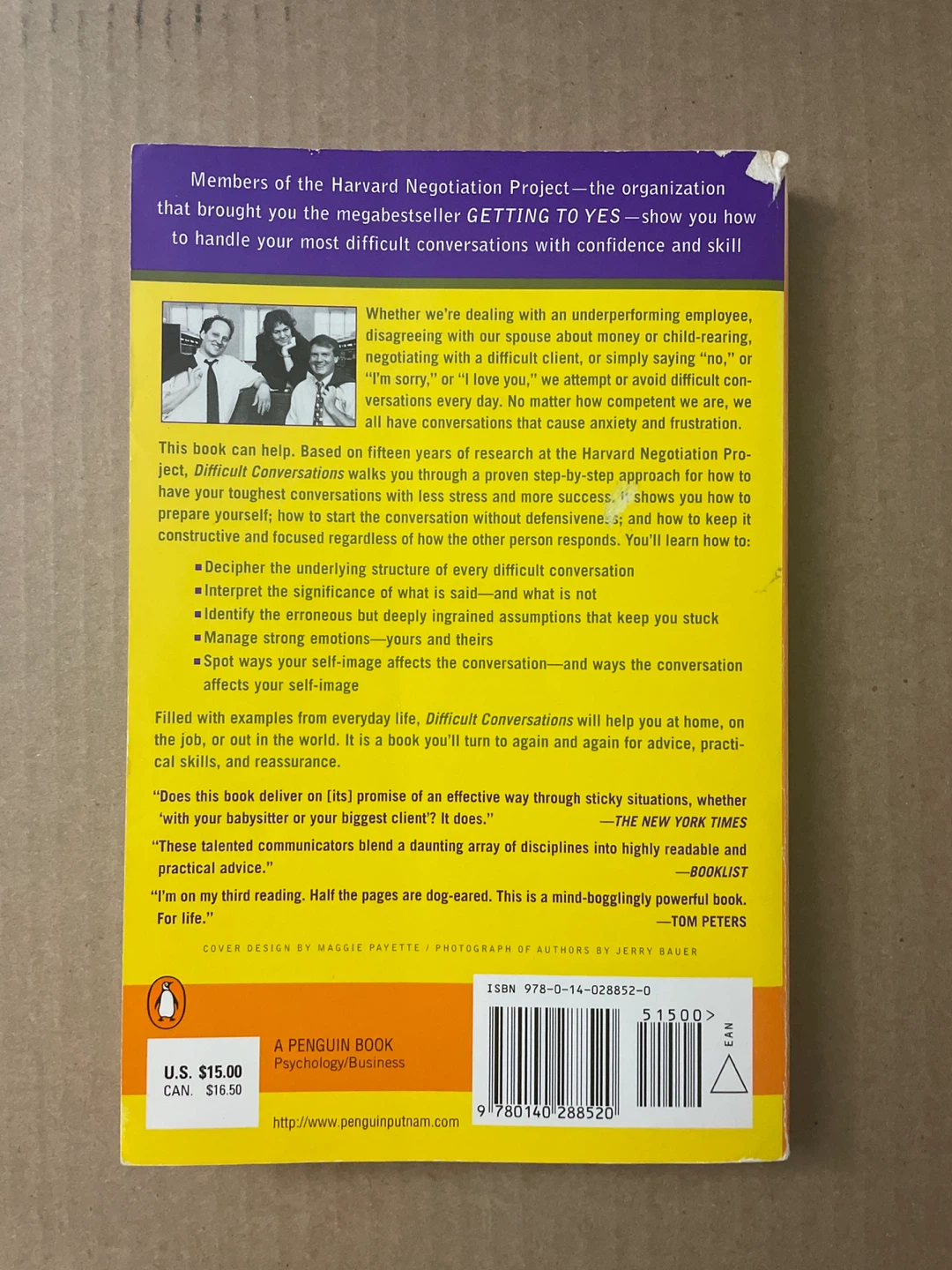 Difficult Conversations: How to Discuss What Matters Most Book - photo 2
