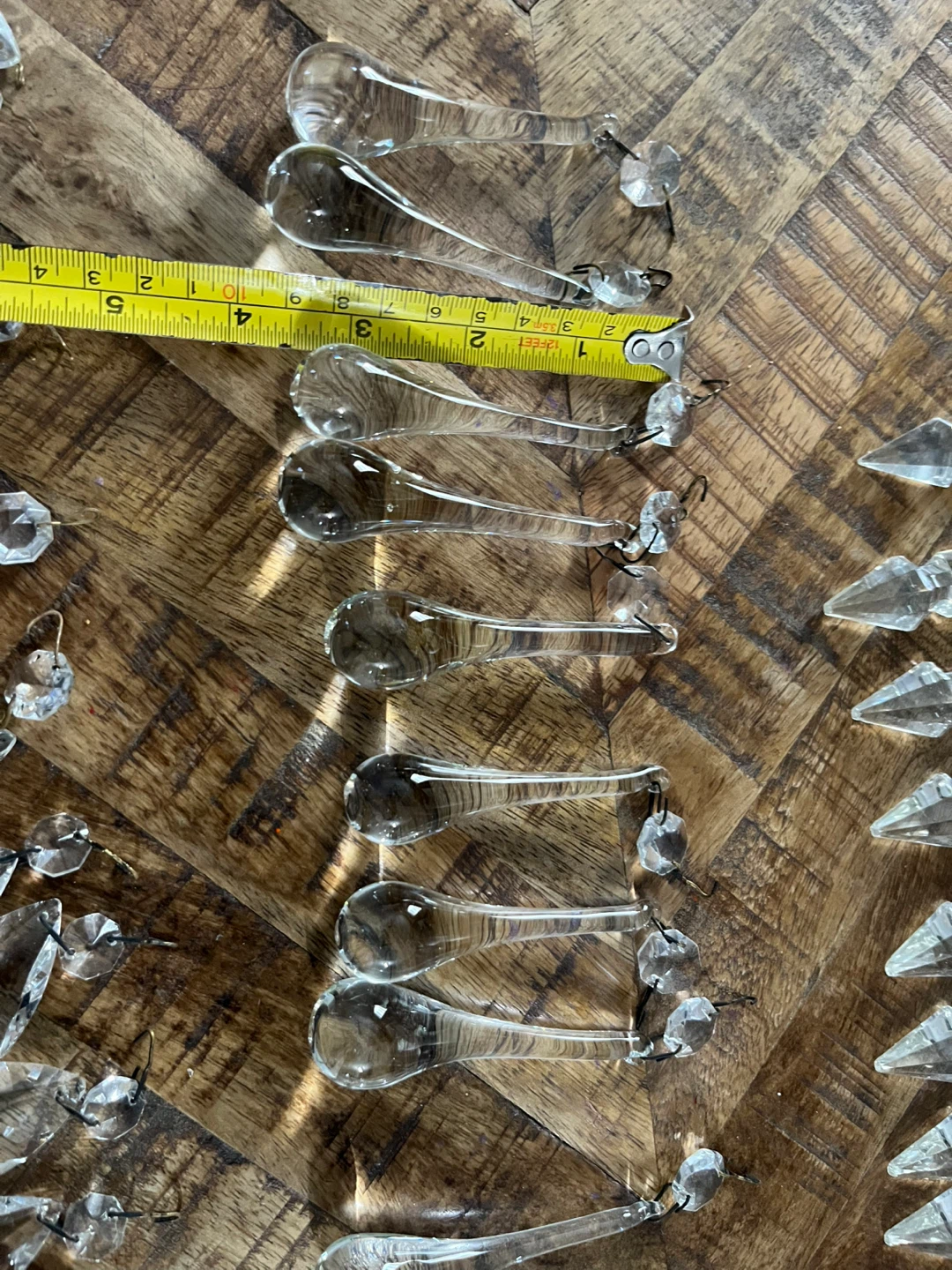 Assorted Crystal Chandelier Prisms and Beads - photo 3
