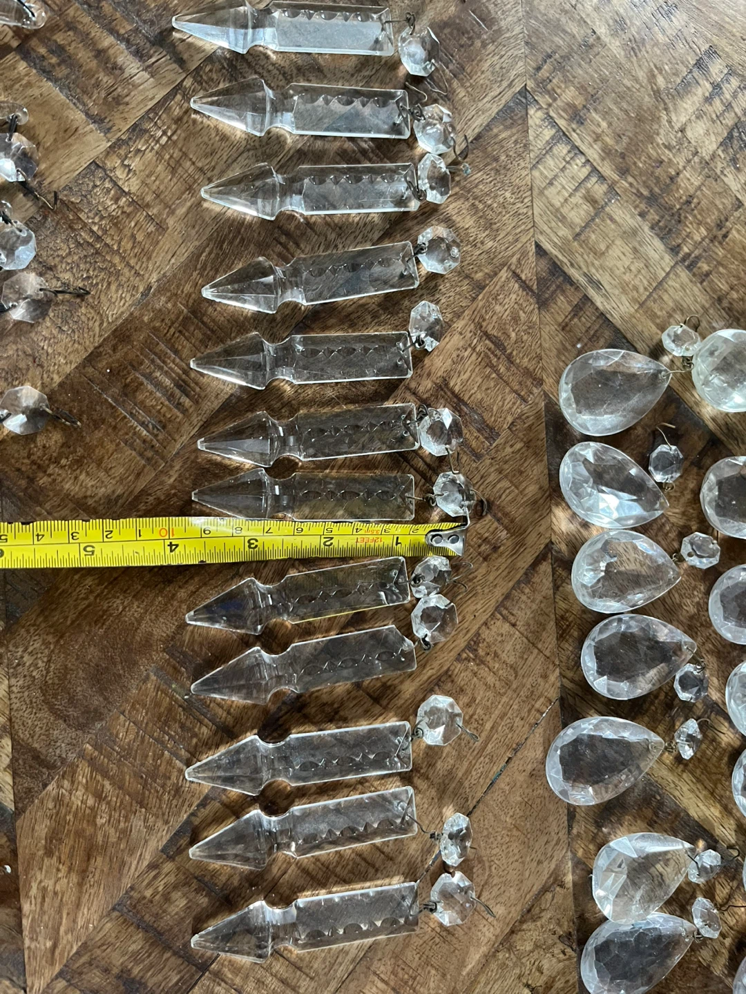 Assorted Crystal Chandelier Prisms and Beads - photo 4