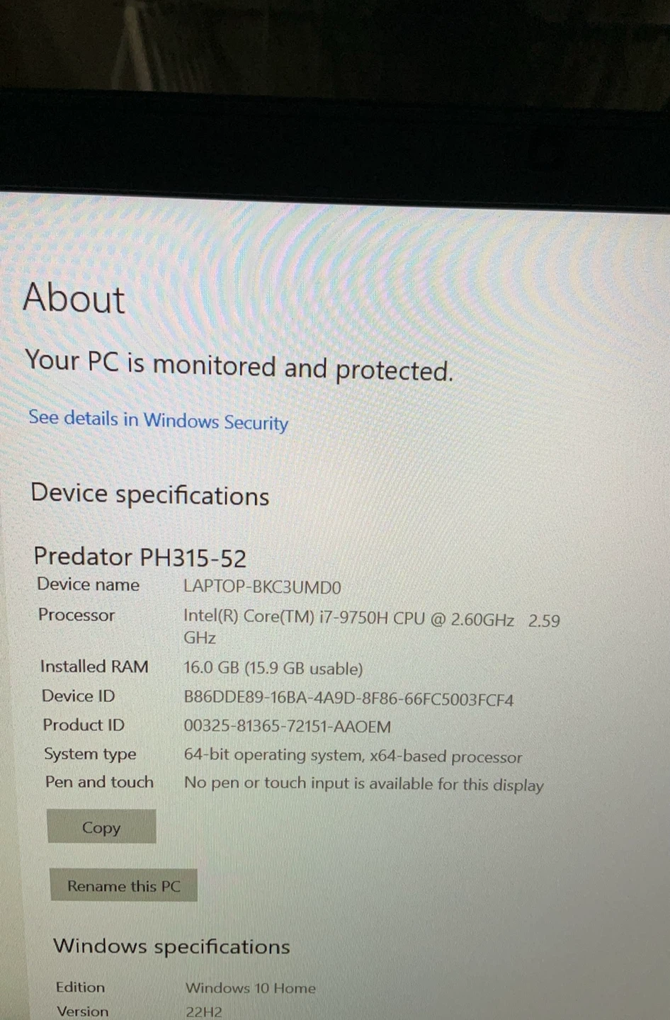 Acer Predator Helios 300 PH315-52 Gaming Laptop - photo 5
