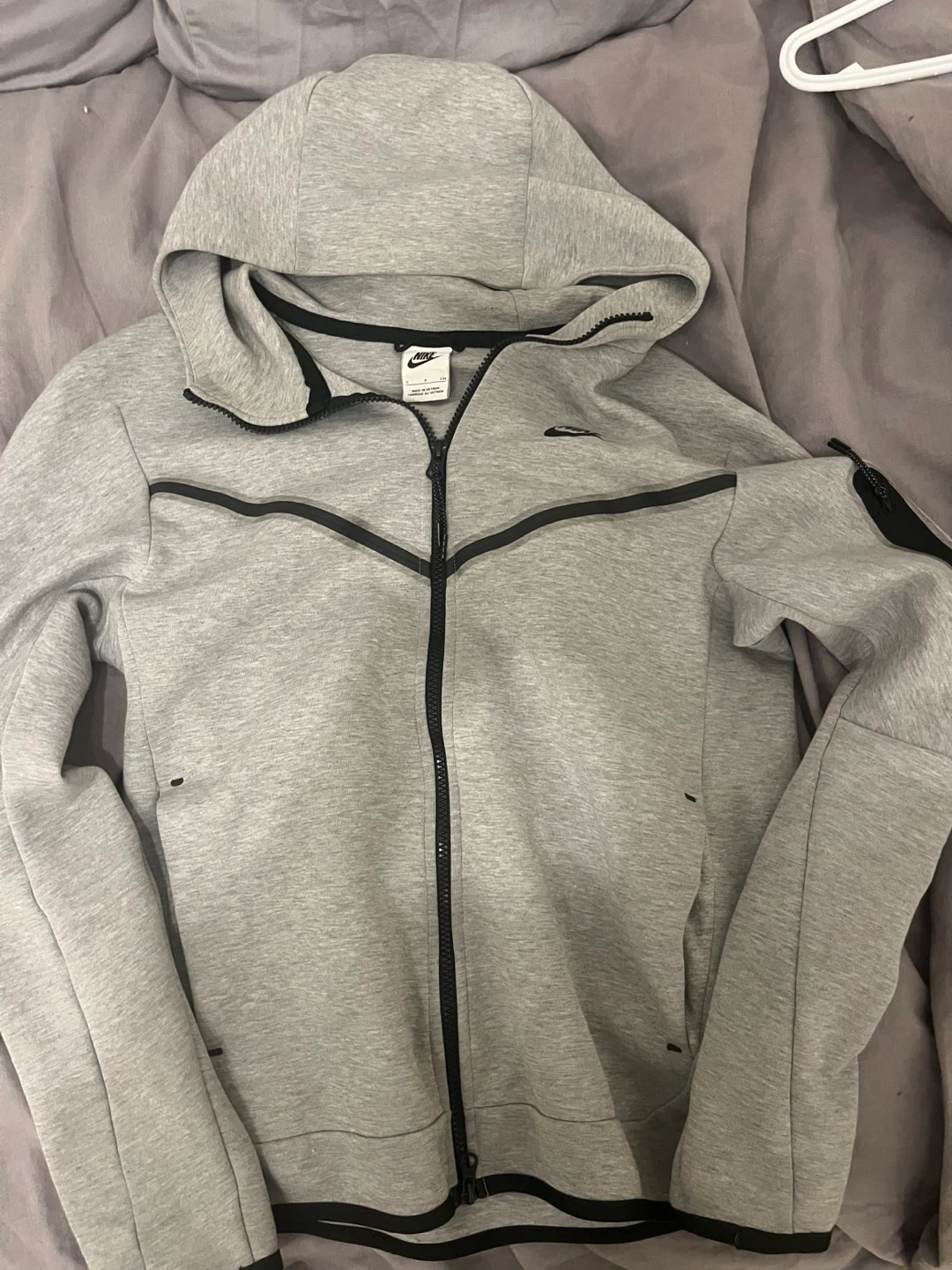 Nike Tech Fleece Full Zip Hoodie Grey Size S