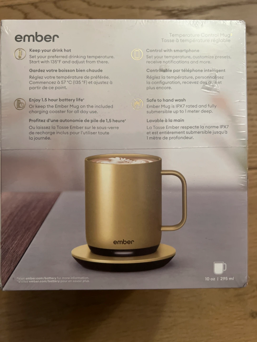 Ember Temperature Control Smart Mug 2 - Gold, 10 oz - photo 3