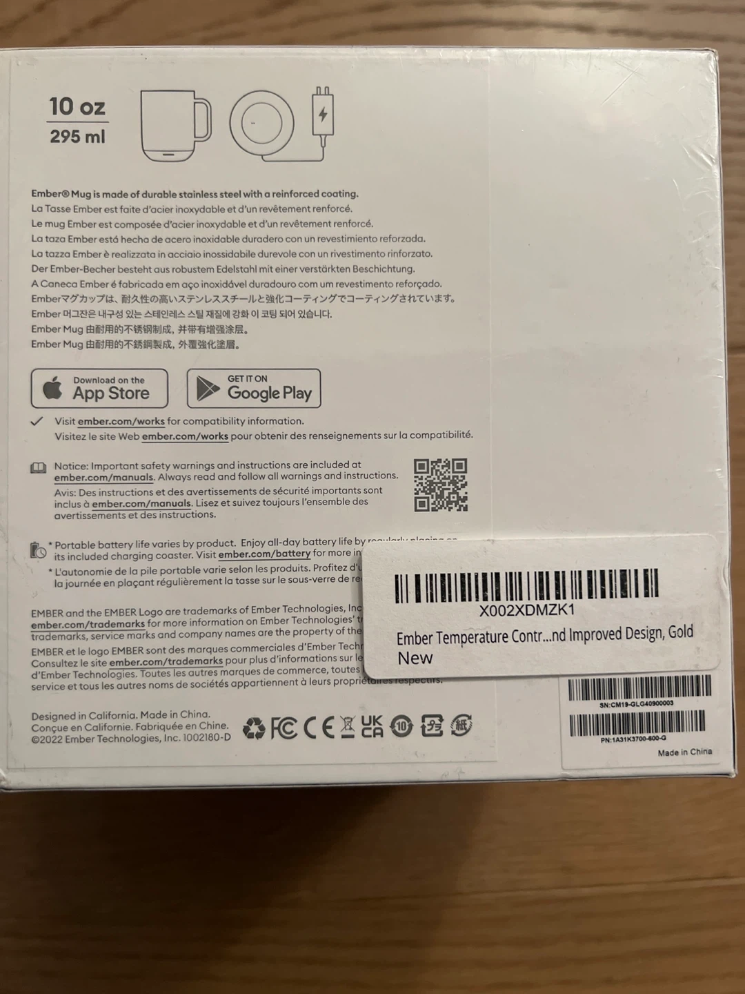 Ember Temperature Control Smart Mug 2 - Gold, 10 oz - photo 4