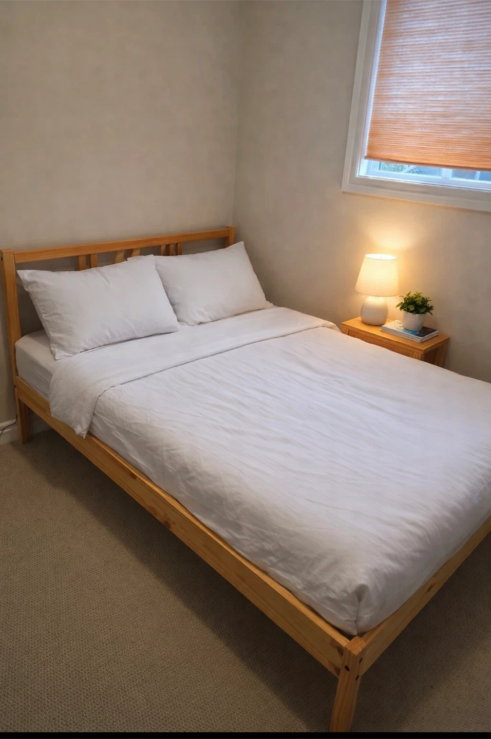 Double sz Bed Frame with Mattress $210. Delivery $20 extra