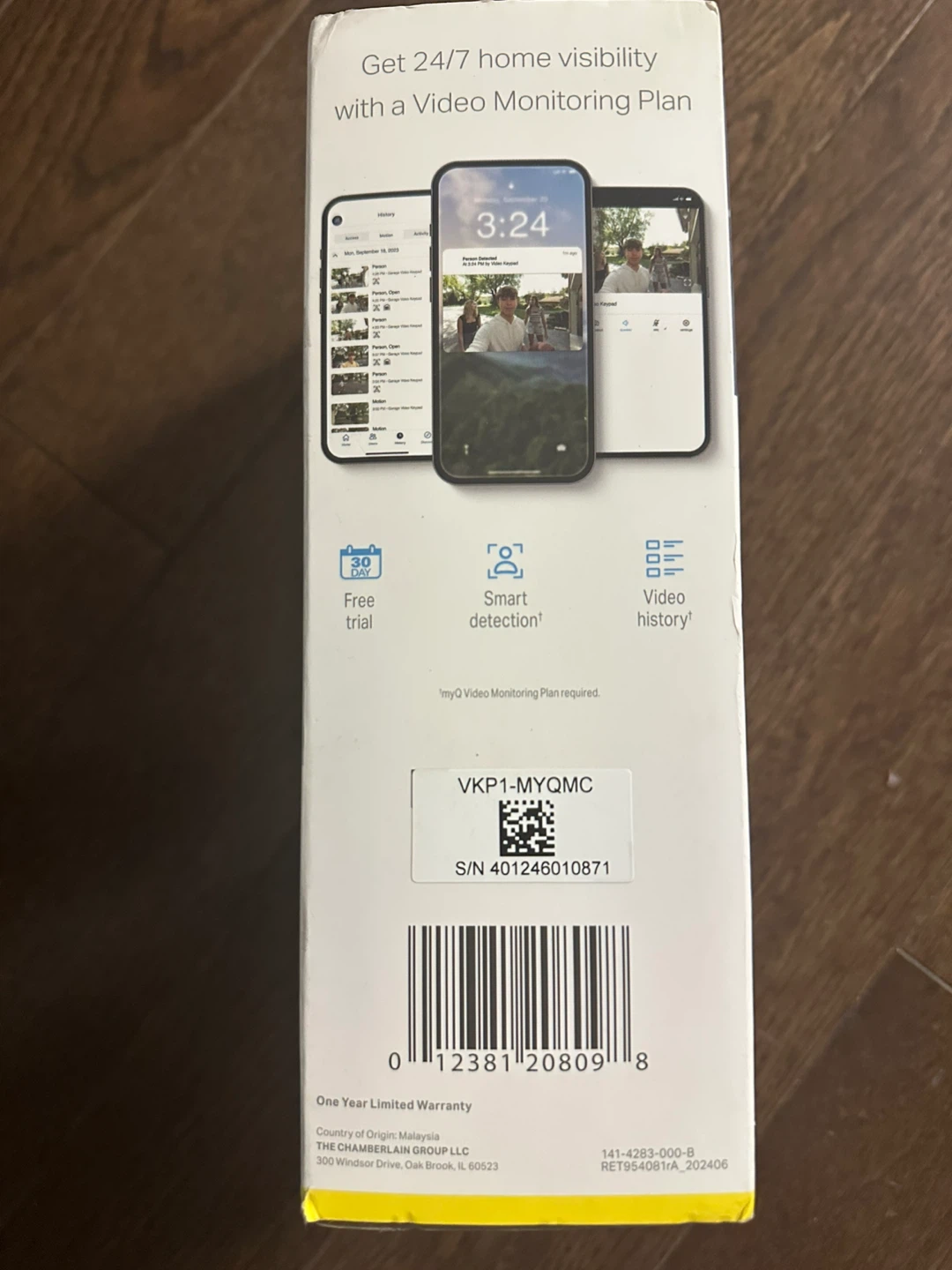 myQ Smart Garage Video Keypad - photo 4