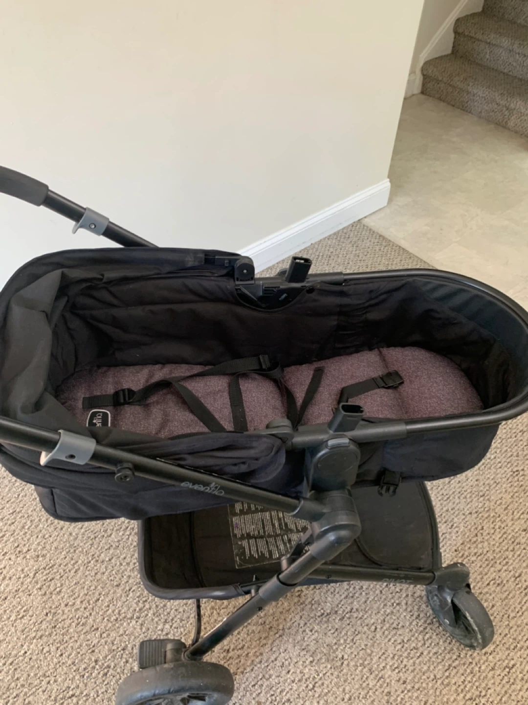 Evenflo Stroller - Black & Grey - Adjustable Baby Stroller - photo 2