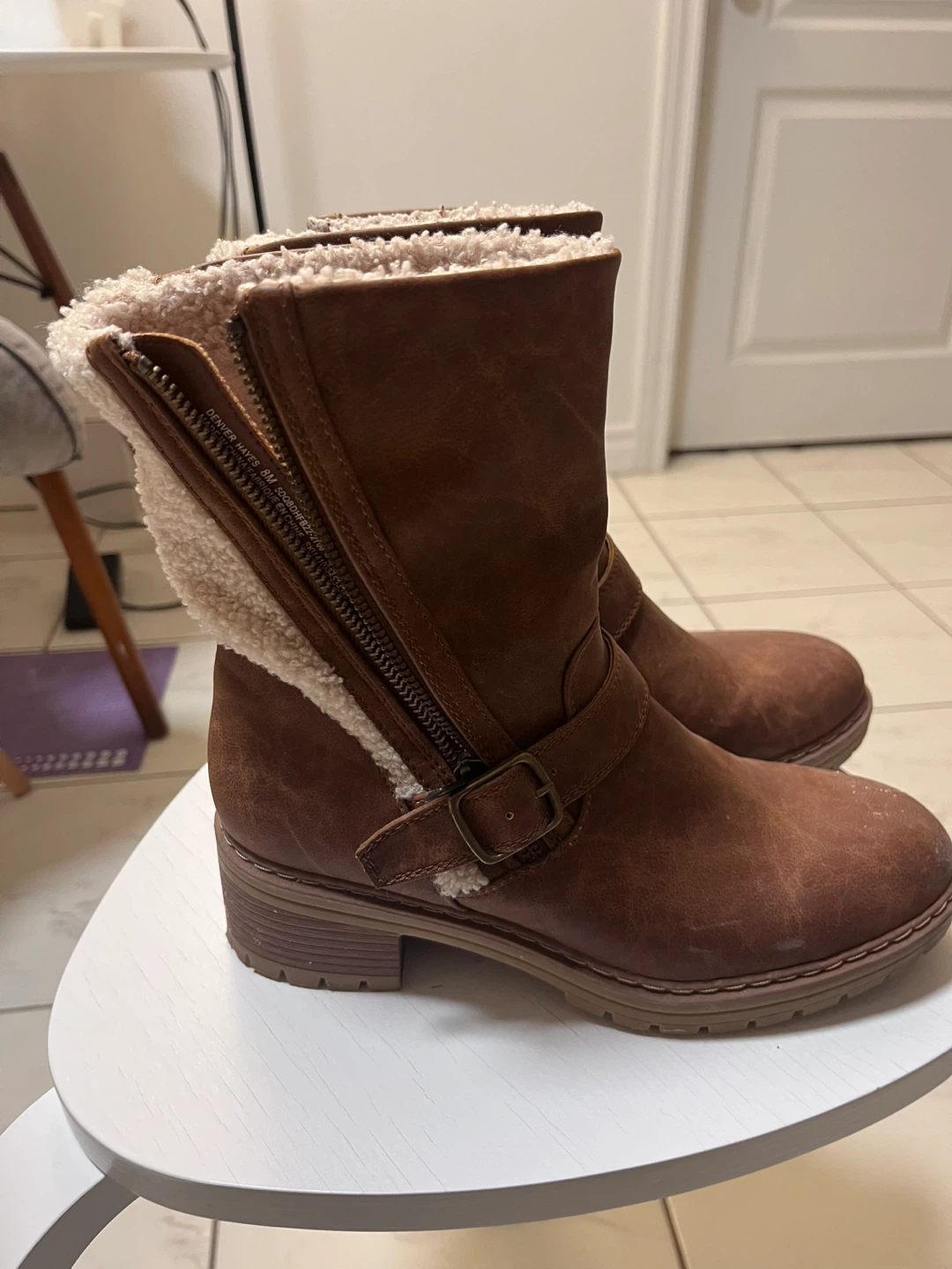 Denver Hayes Brown Faux Leather Lined Boots - photo 2