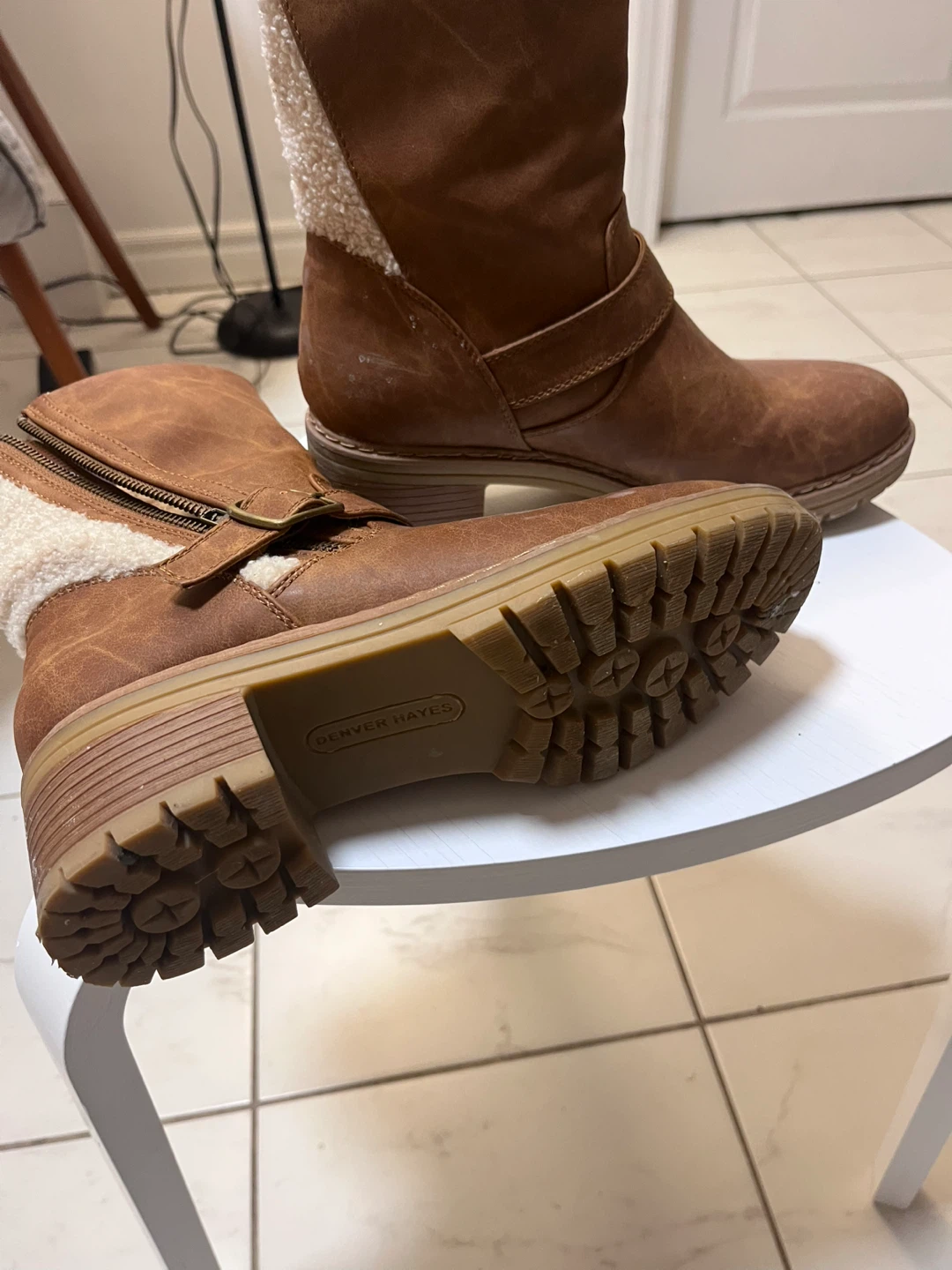 Denver Hayes Brown Faux Leather Lined Boots - photo 3