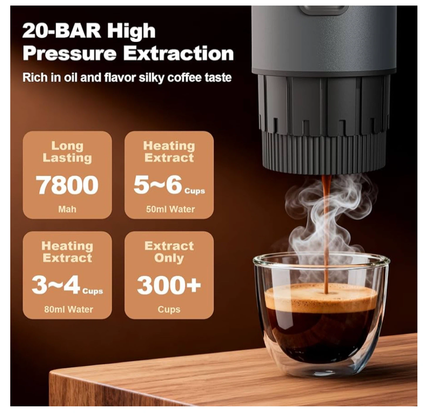 3-in-1 Self-Heating Portable Coffee Brewer with Travel Case - photo 5