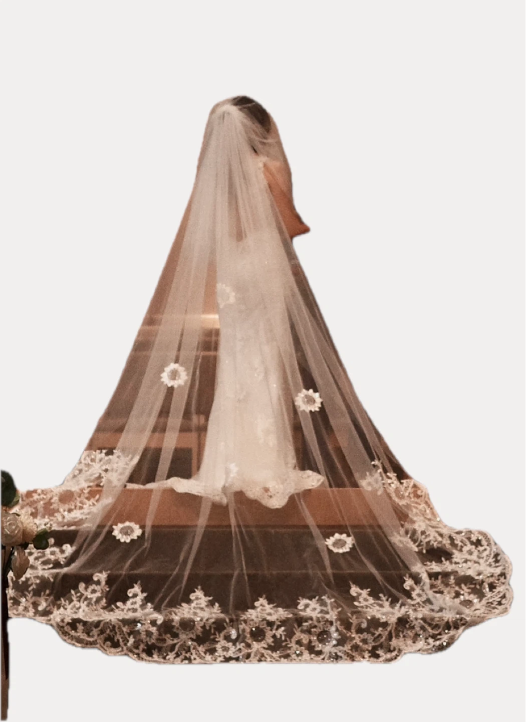 White Lace Wedding Veil