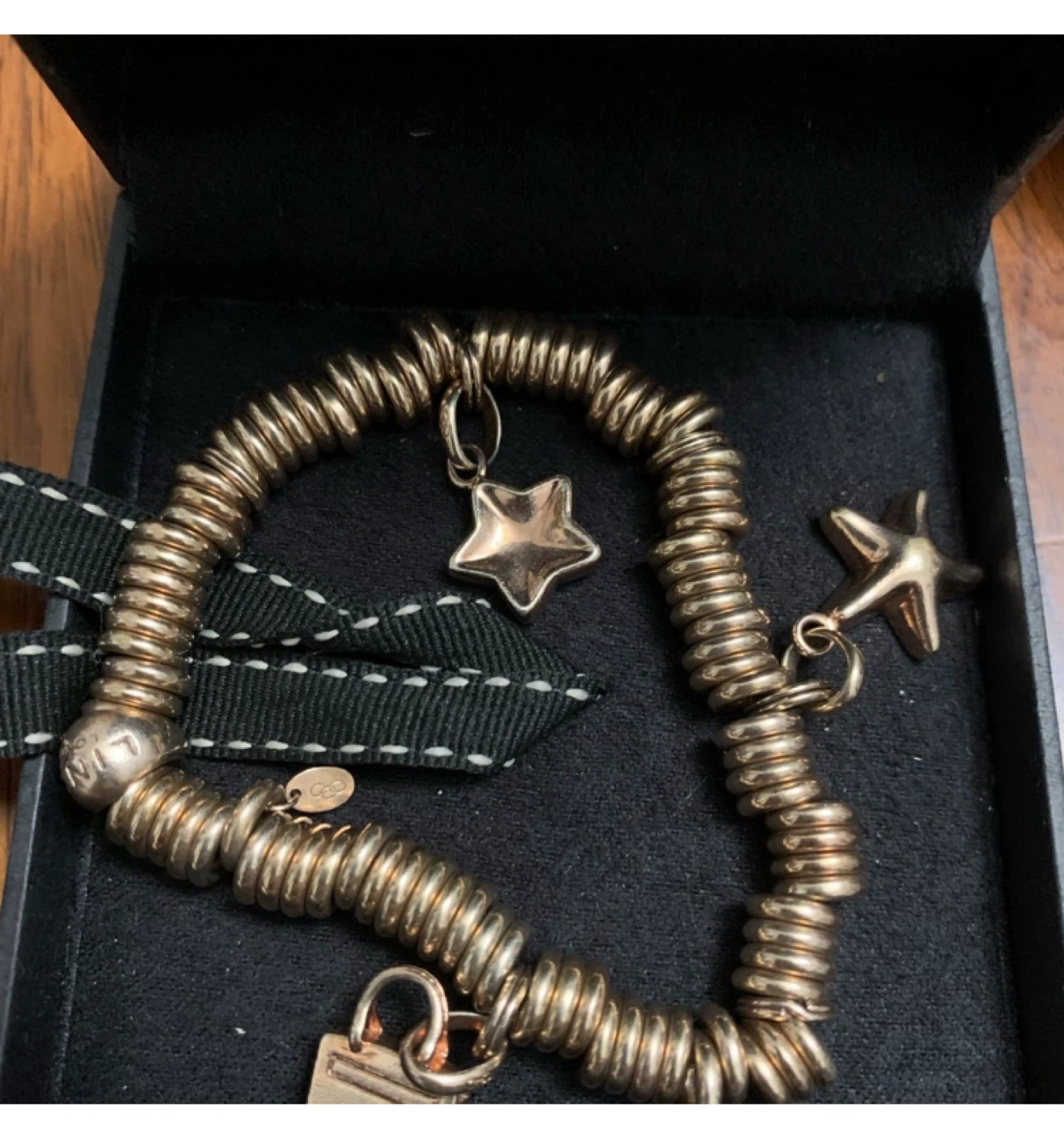 Links of London Rose Gold Star Charm Bracelet