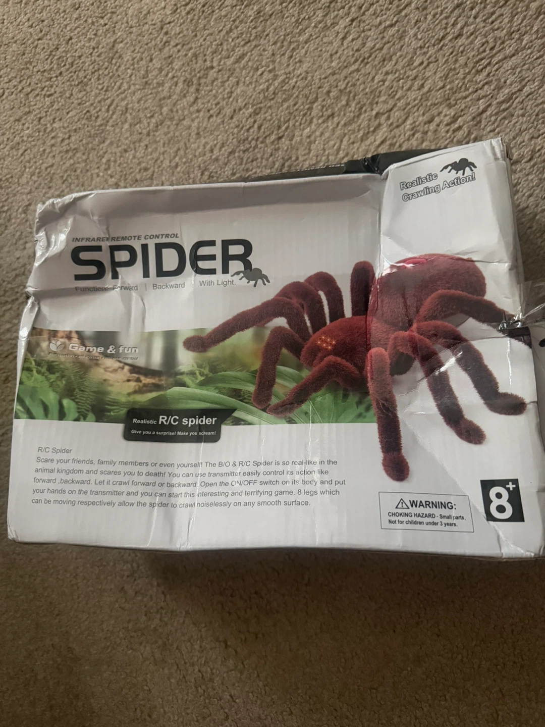 Infrared Remote Control Spider Toy
