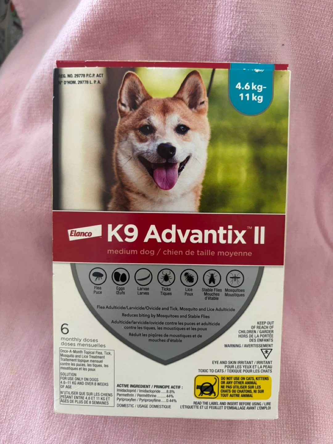 K9 Advantix ll - med/6 months