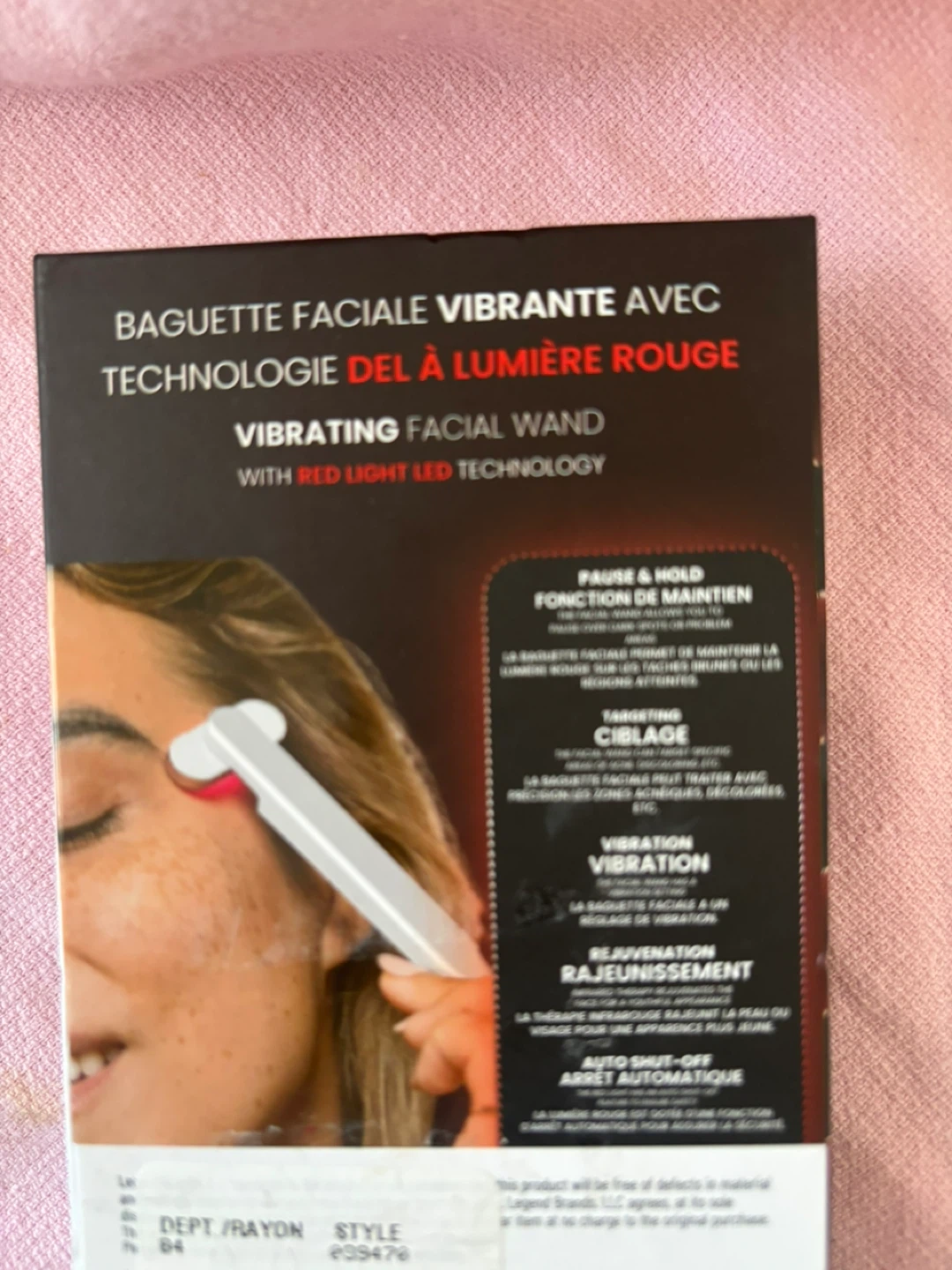 iHome Red Light Therapy Vibrating Facial Wand - photo 3