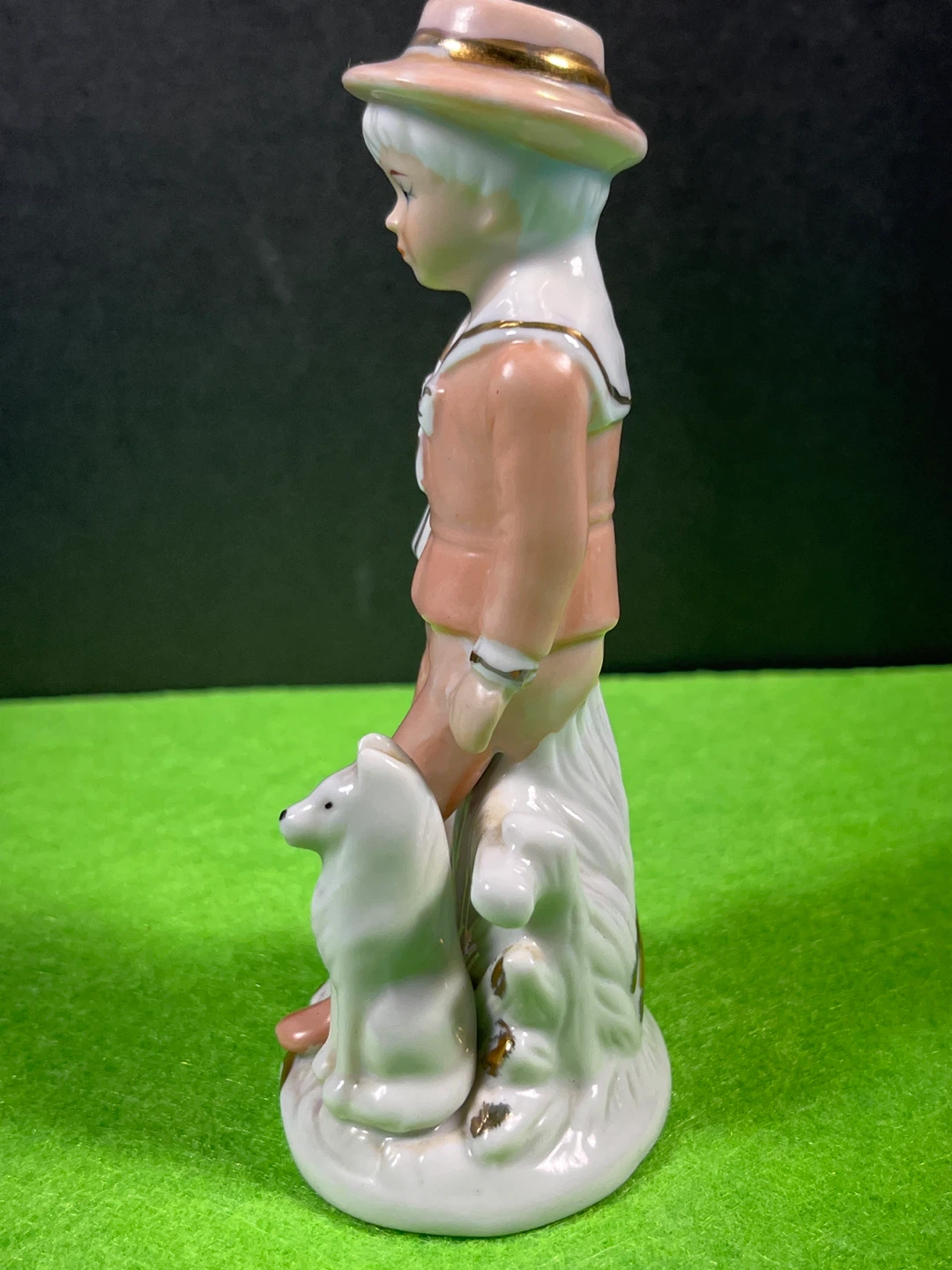 Boy with Dog Figurine - photo 5