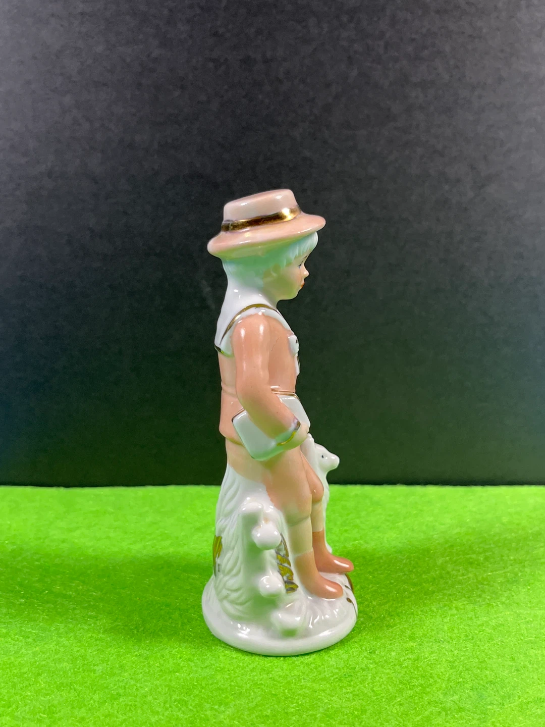 Boy with Dog Figurine - photo 2