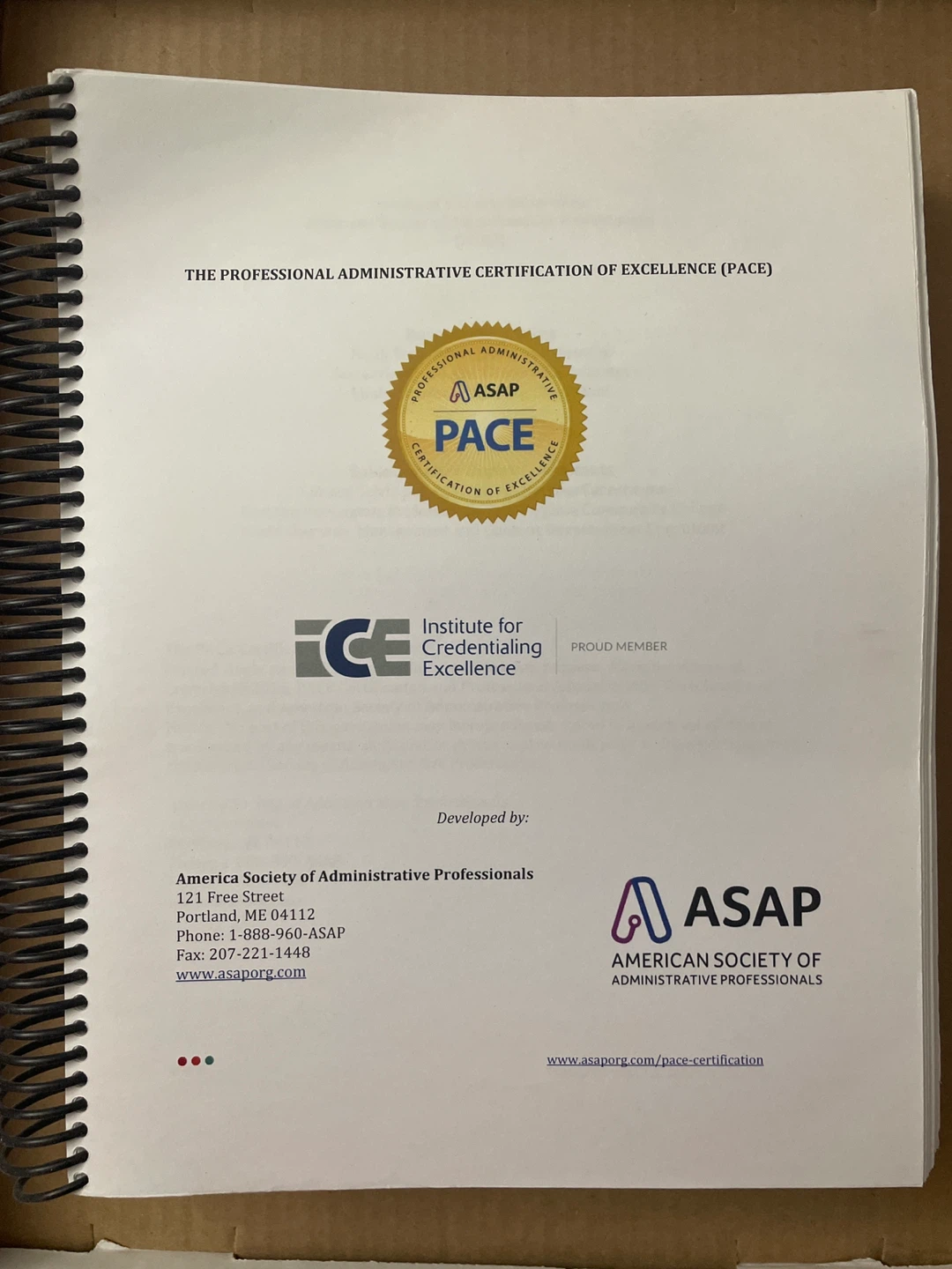 PACE Designation Exam Material